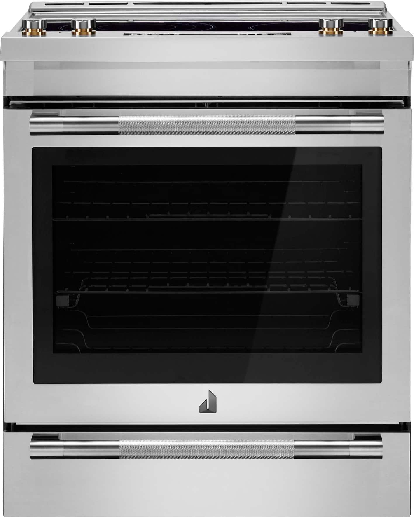 JennAir - 7.1 Cu. Ft. Slide-In Electric Convection Range with Triple-Choice Element - Stainless Steel product image