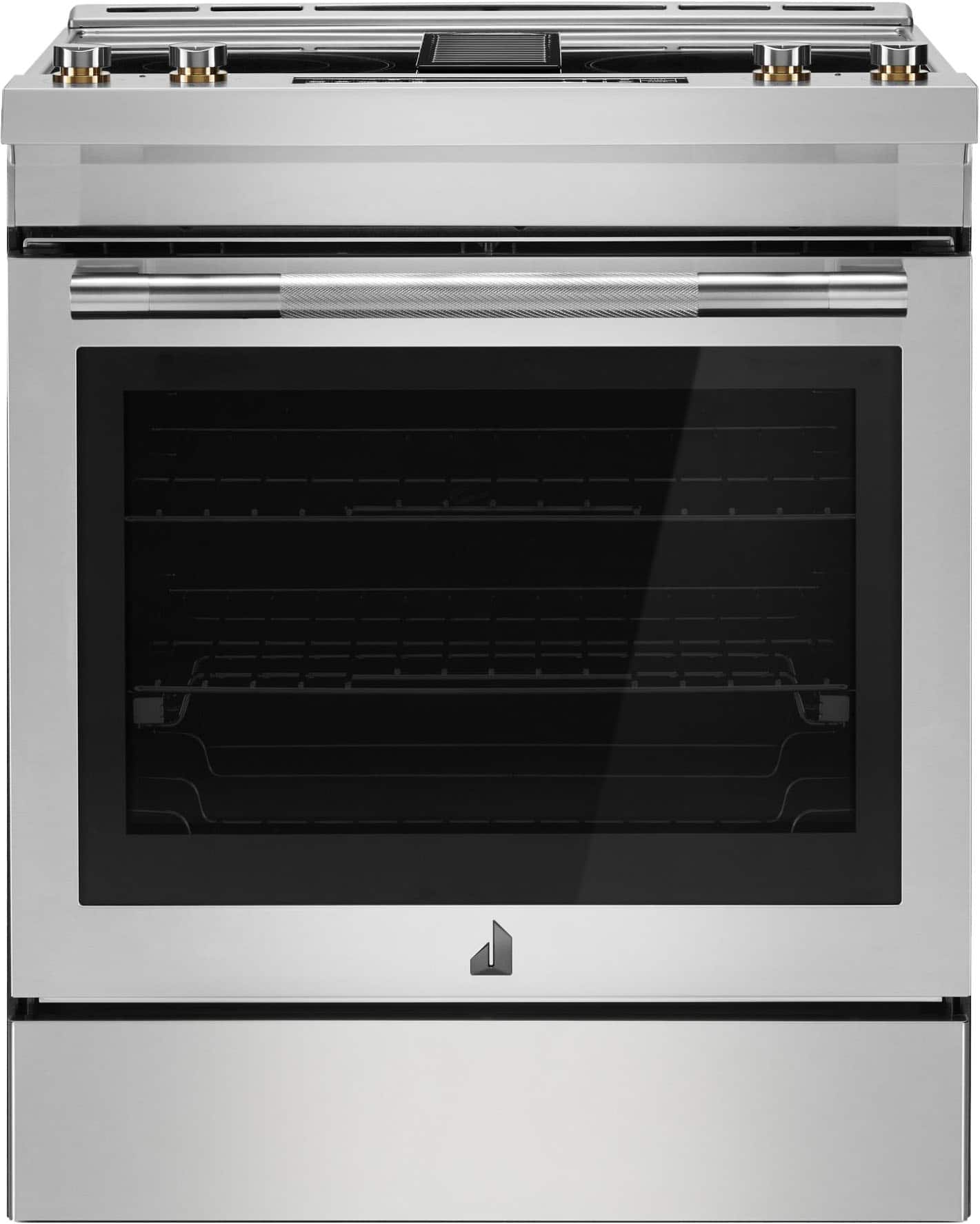 JennAir - RISE 6.2 Cu. Ft. Downdraft Slide-In Electric Convection Range with Dual-Choice Element - Stainless Steel product i…