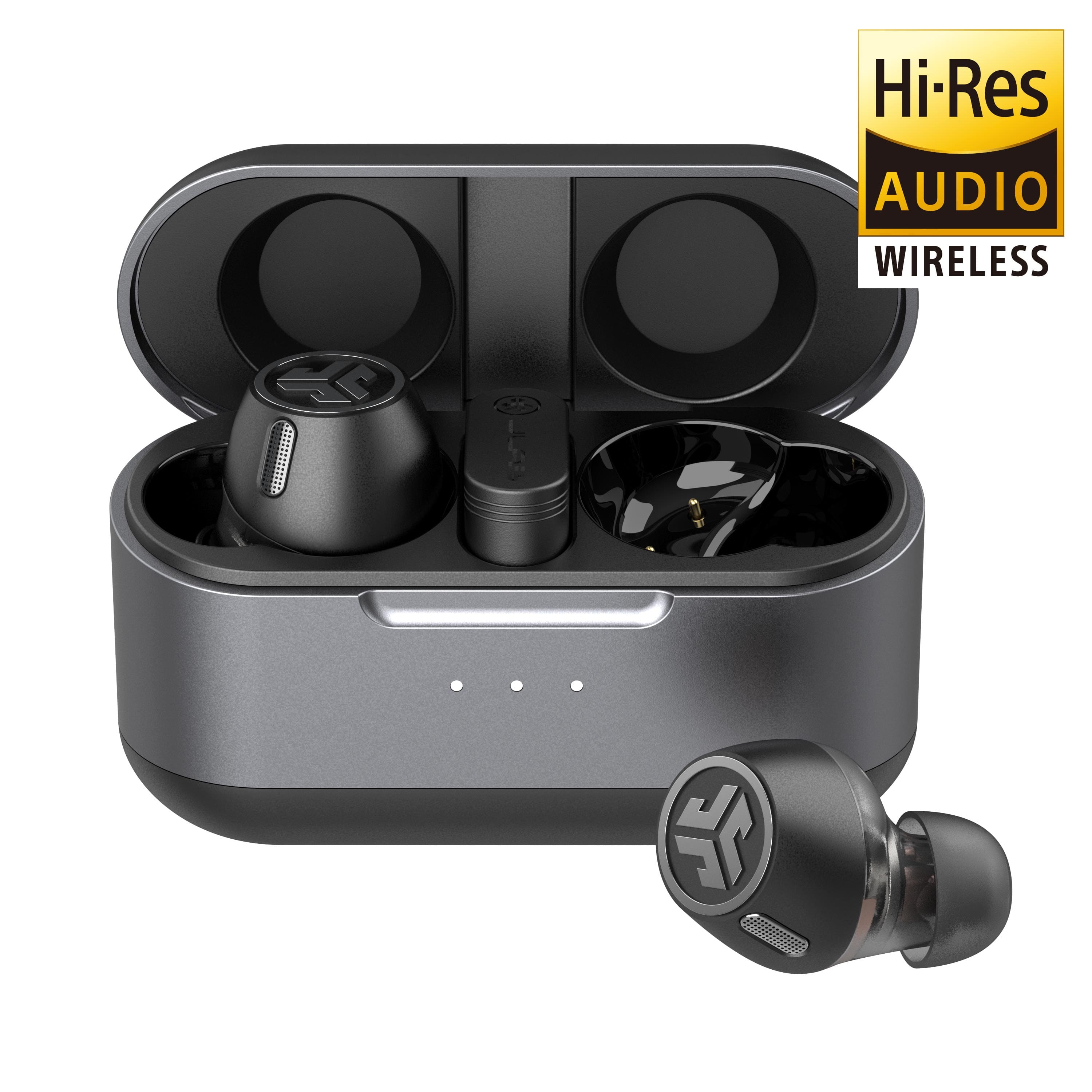 JLab - Epic Lab Edition Wireless Earbuds - Adaptive Noise Cancelling, Dual Drivers, Hi-Res Audio - - Black product image