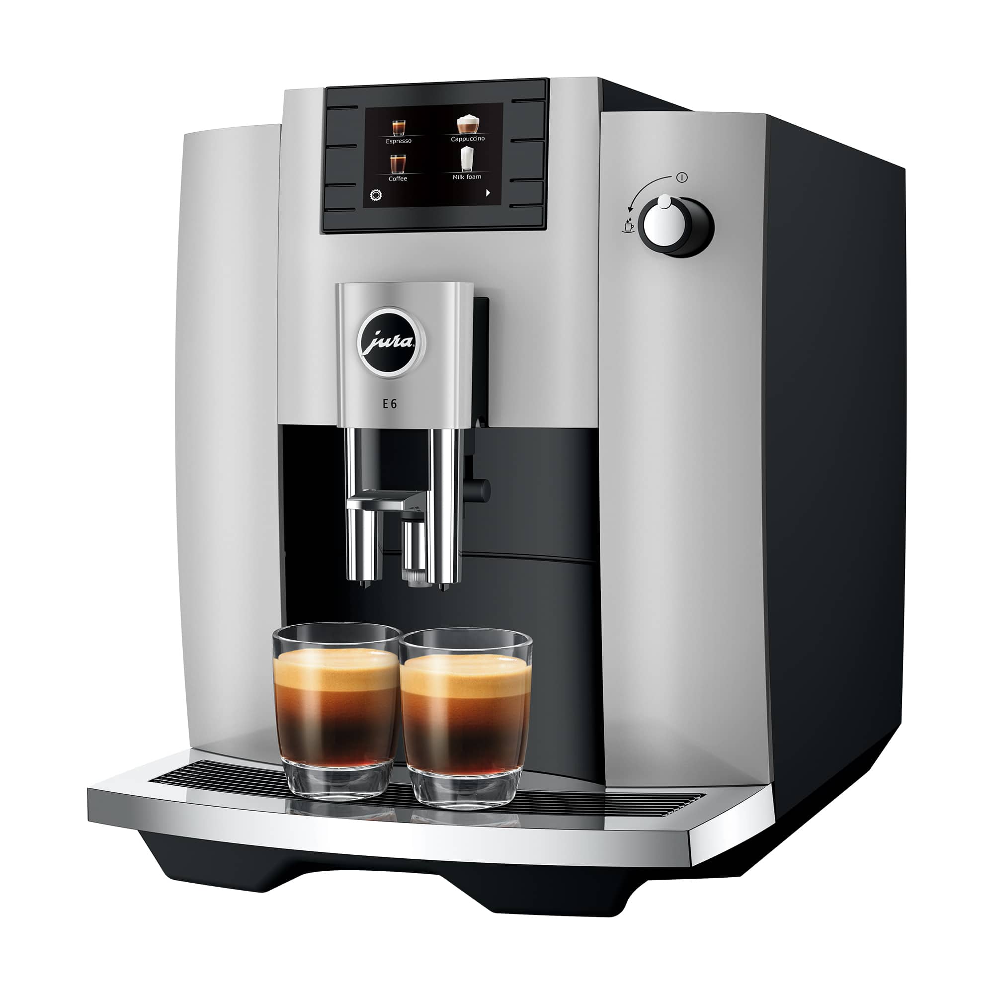 JURA - E6 Espresso Machine with Easy Cappuccino Function - Platinum product image