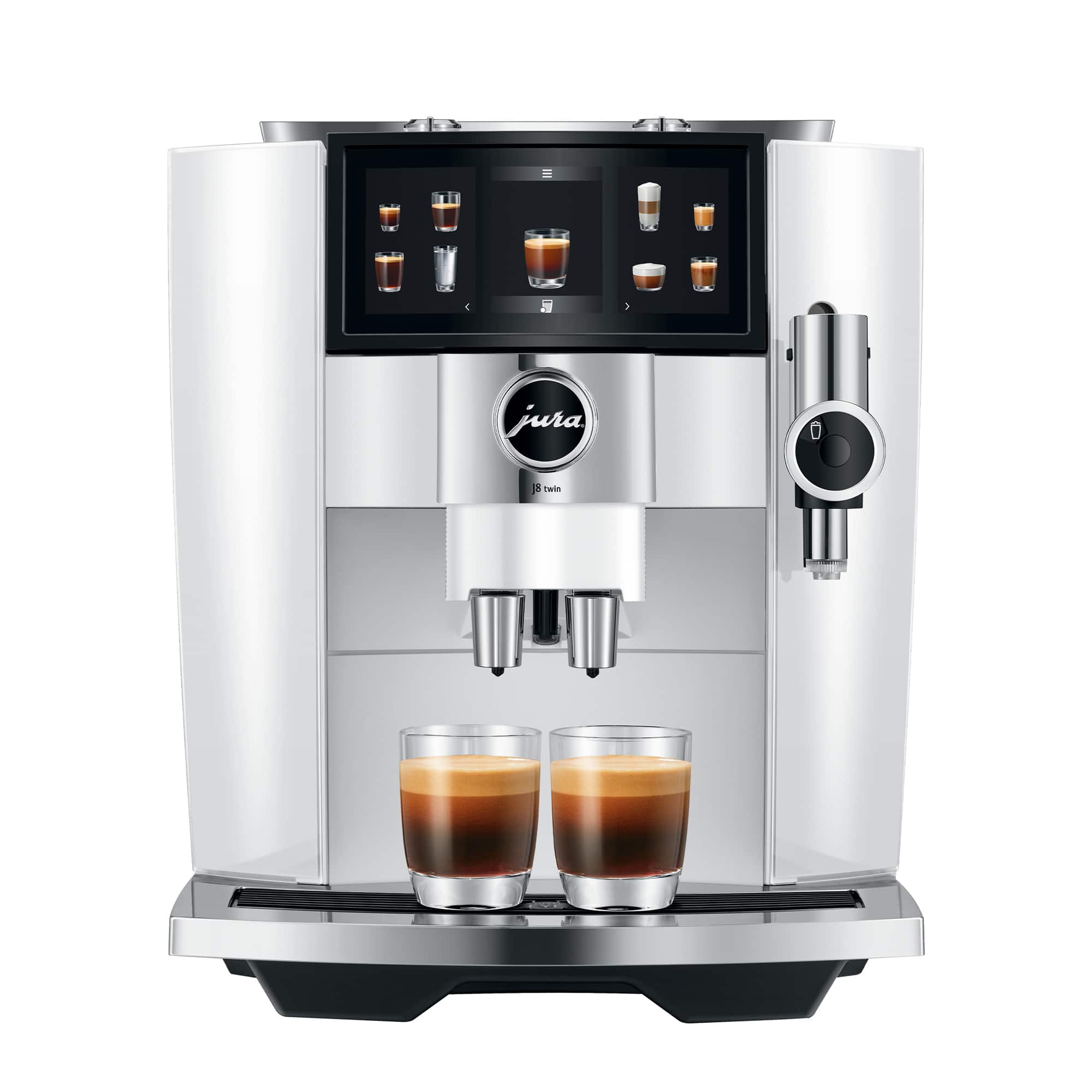 JURA - J8 twin Automatic Single Serve Coffee Maker and Espresso Machine - Diamond White product image