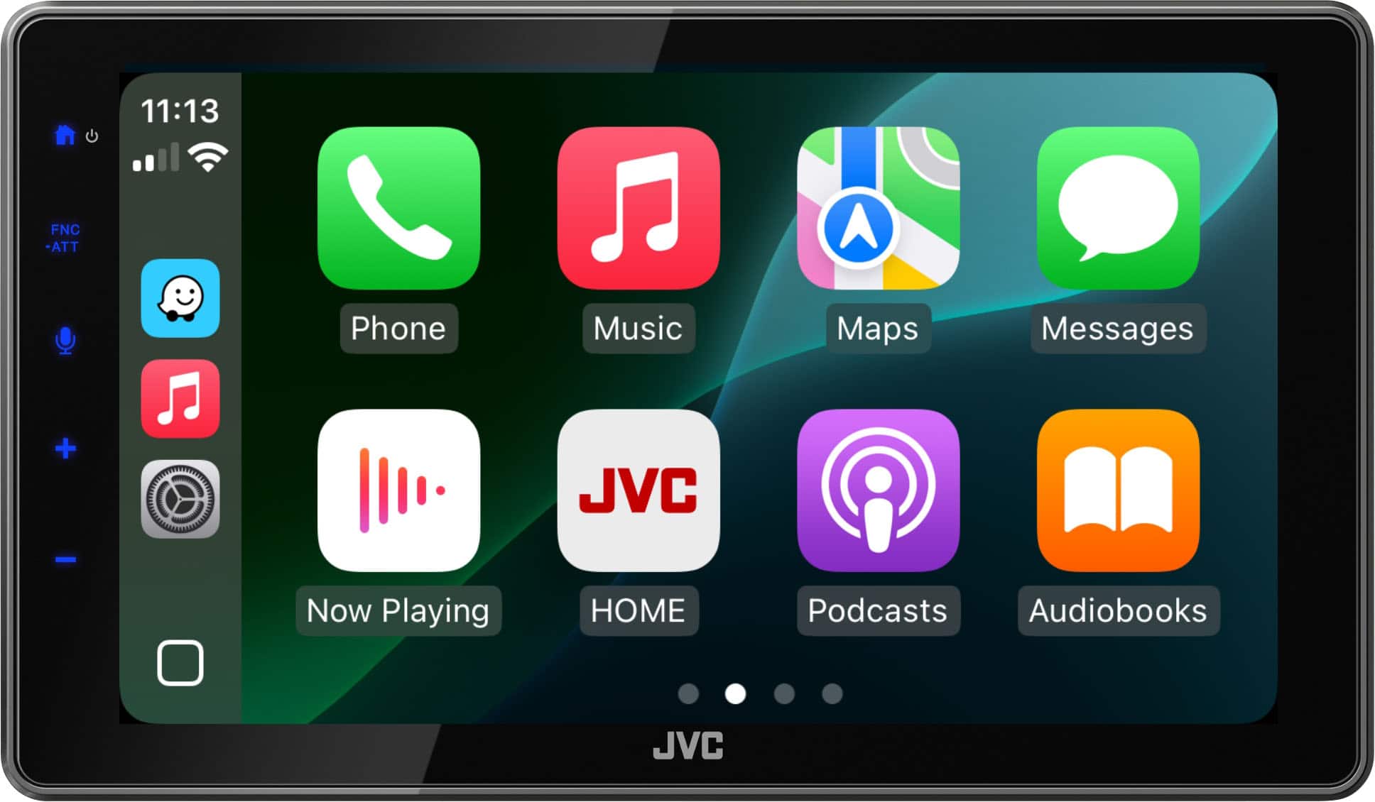 JVC - 9" Wireless Android Auto and Apple CarPlay Bluetooth with High Definition Screen - Black product image