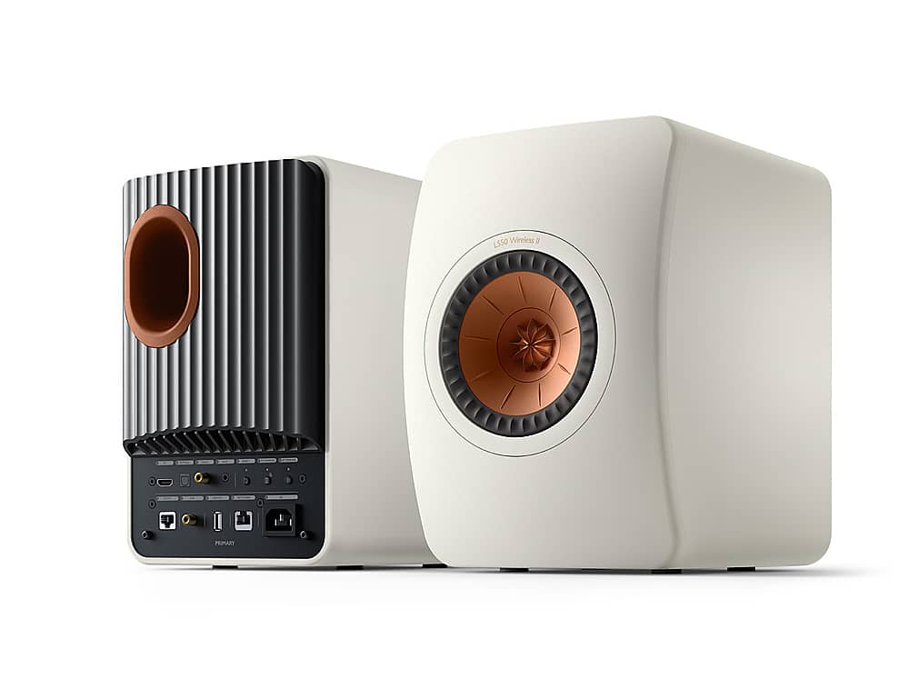 KEF - LS50 WIRELESS II Bookshelf Speakers (Pair) - White product image