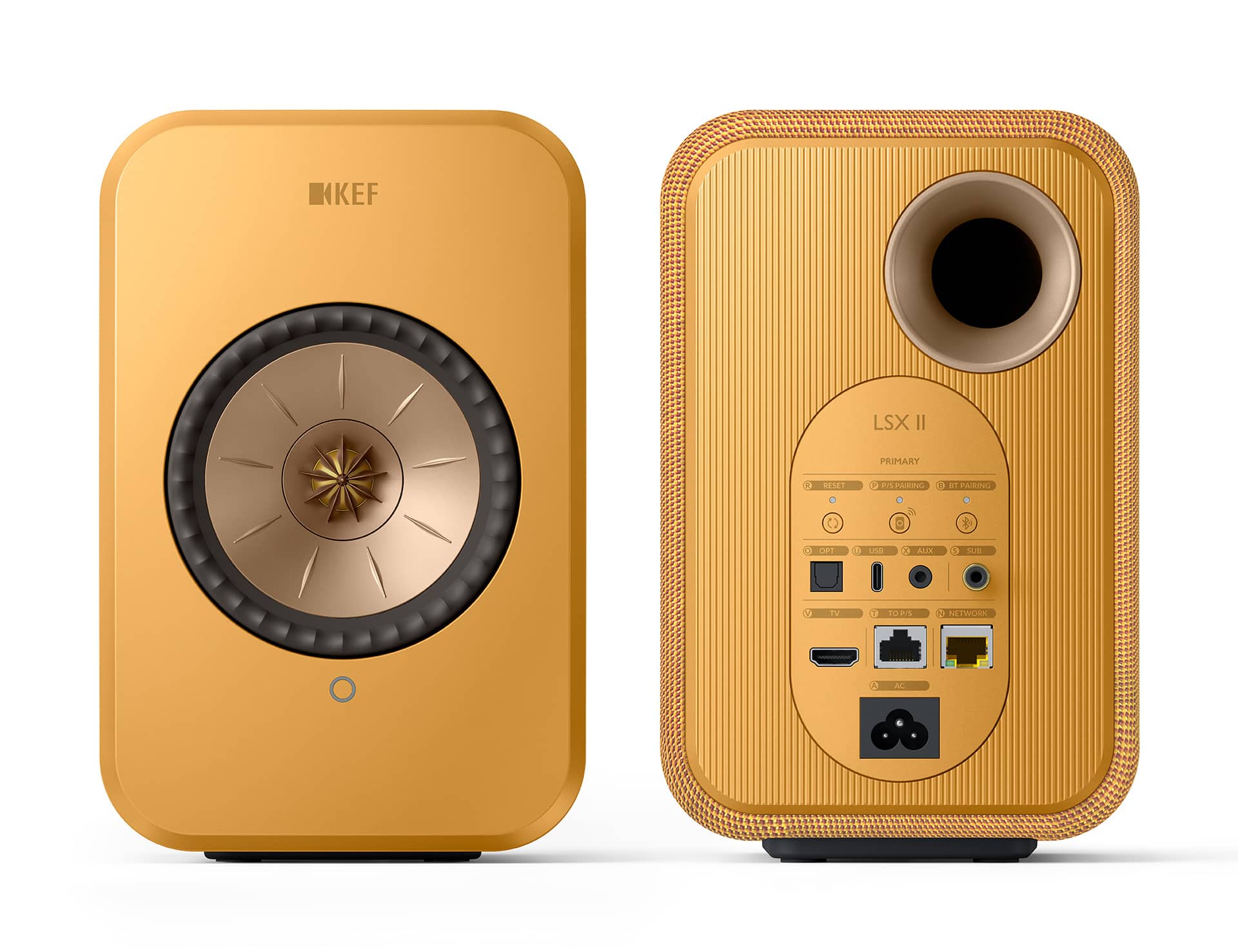 KEF - LSXII Wireless Bookshelf Speakers (Pair) - Amber Haze product image