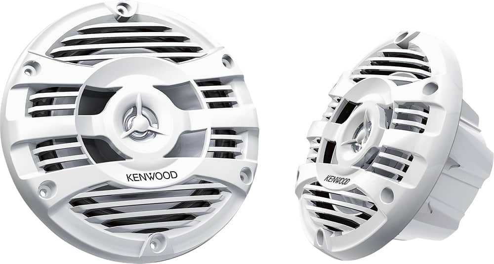 Kenwood - 6.5" 2-Way Marine Speakers with Polypropylene Cones (Pair) - White product image