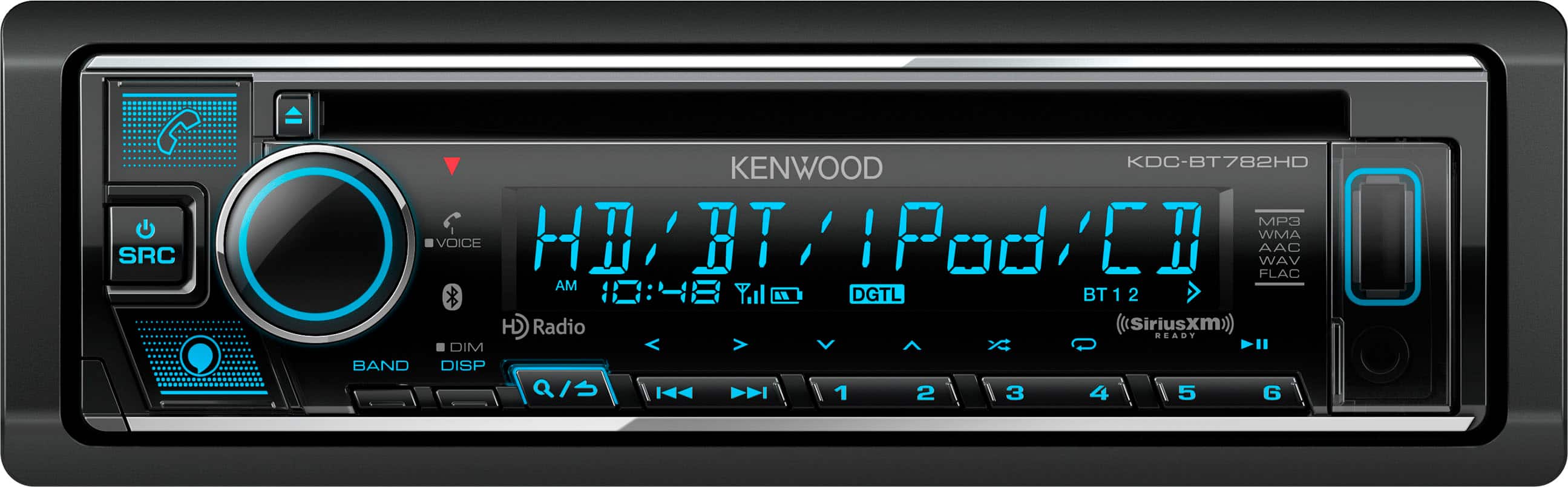 Kenwood - Bluetooth CD Receiver with Alexa Built in and Satellite Radio Ready - Black product image