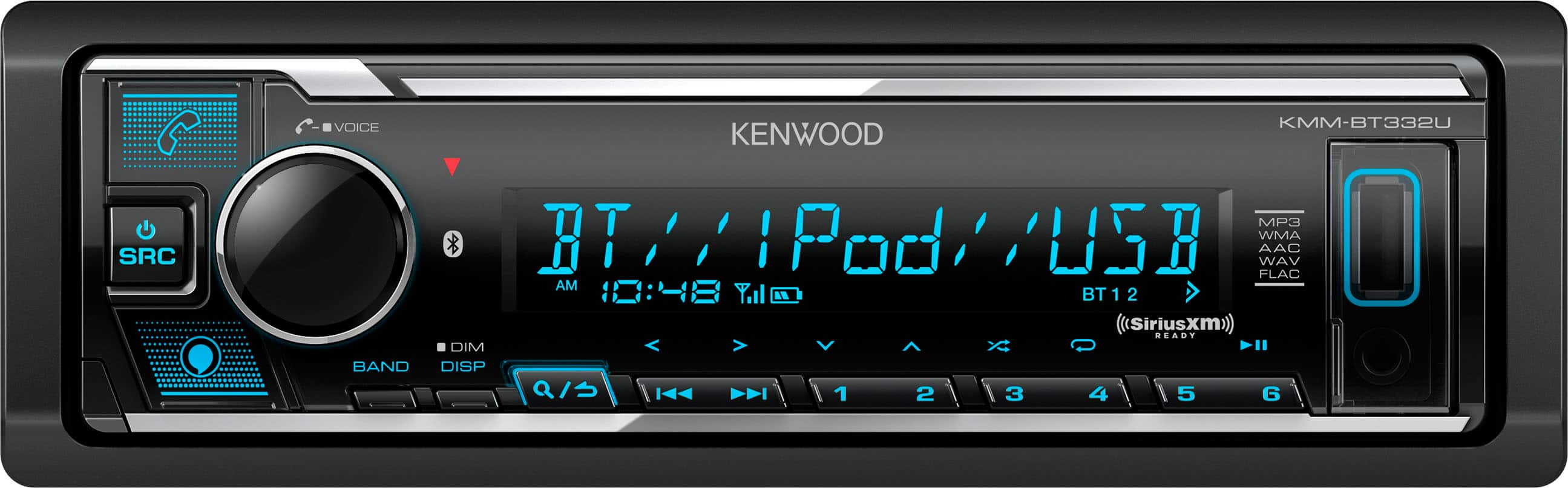 Kenwood - Bluetooth Digital Media (DM) Receiver with Alexa Built-In and Satellite Radio-Ready - Black product image