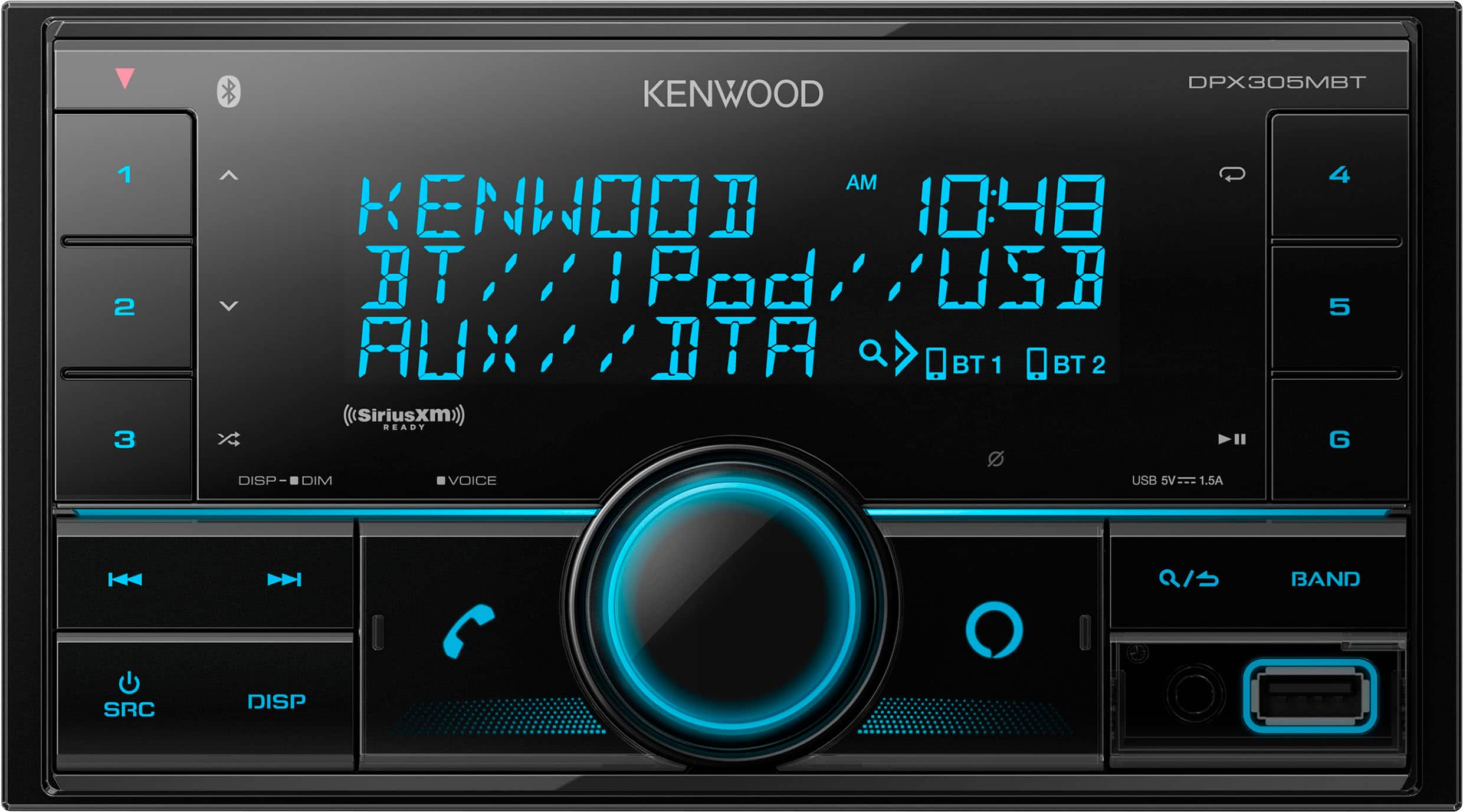 Kenwood - Bluetooth Digital Media Receiver with Alexa Built-In and Satellite Radio Ready - Black product image