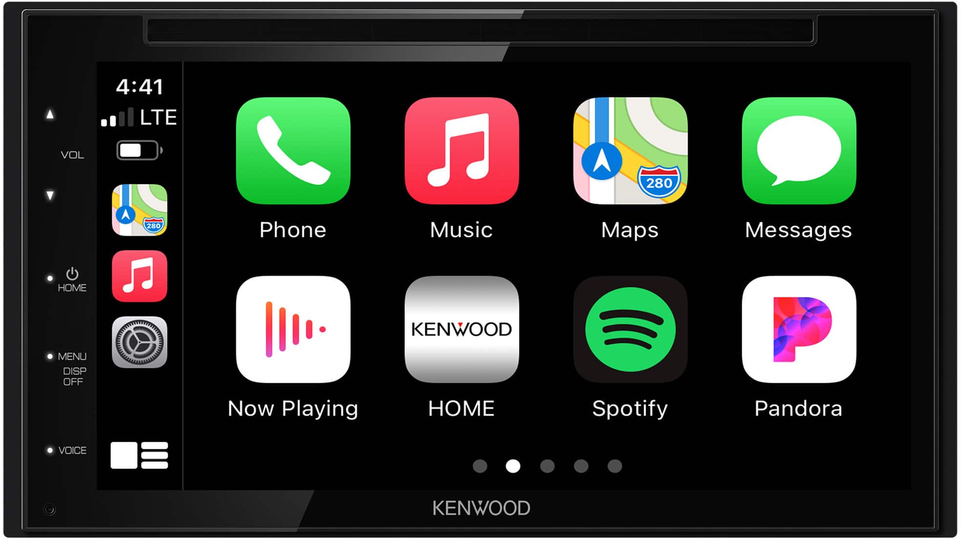 Kenwood - DDX5707S 6.8" Apple CarPlay/ Android Auto,Bluetooth DVD and Digital Media (DM) Receiver - Black product image