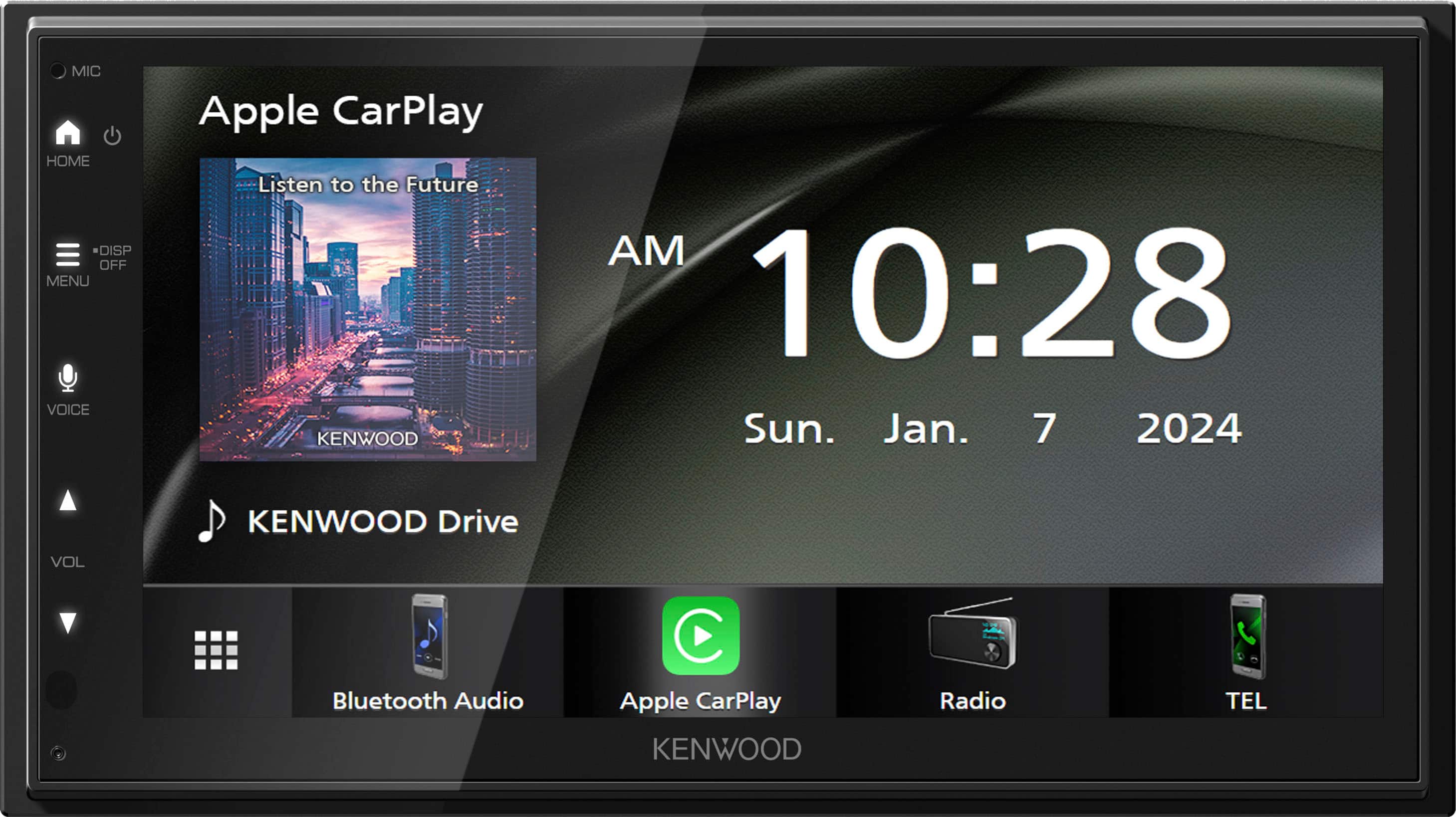 Kenwood - DMX4710S 6.8" Multimedia Receiver with wired Apple CarPlay and Android Auto - Black product image