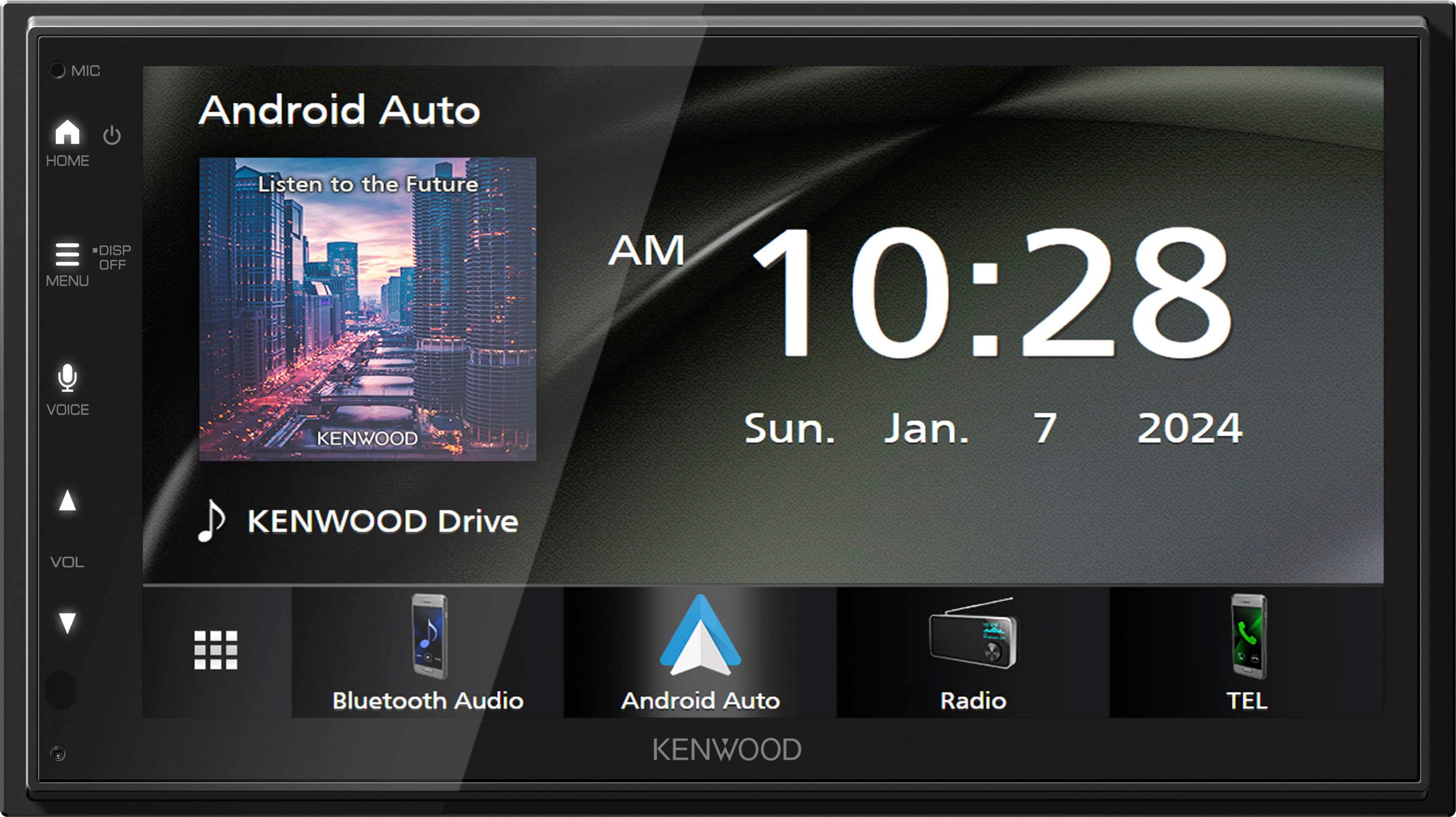 Kenwood - DMX5710S 6.8" - Wireless Apple CarPlay/ Android Auto, Bluetooth Digital Media (DM) Receiver, Maestro - Black produ…
