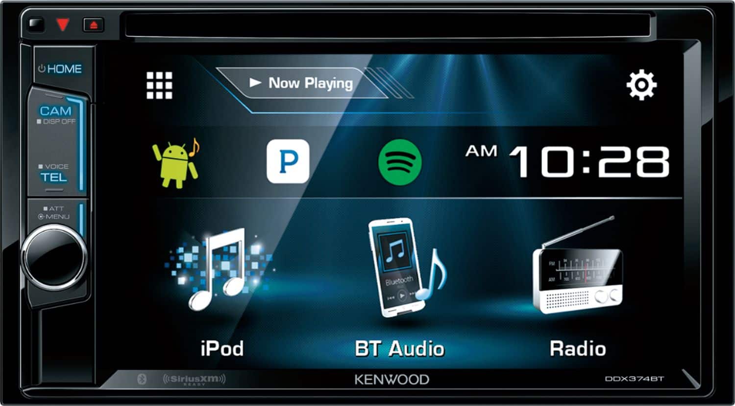Kenwood - Geek Squad Certified Refurbished 6.2" - Built-in Bluetooth - In-Dash CD/DVD/DM Receiver - Black product image