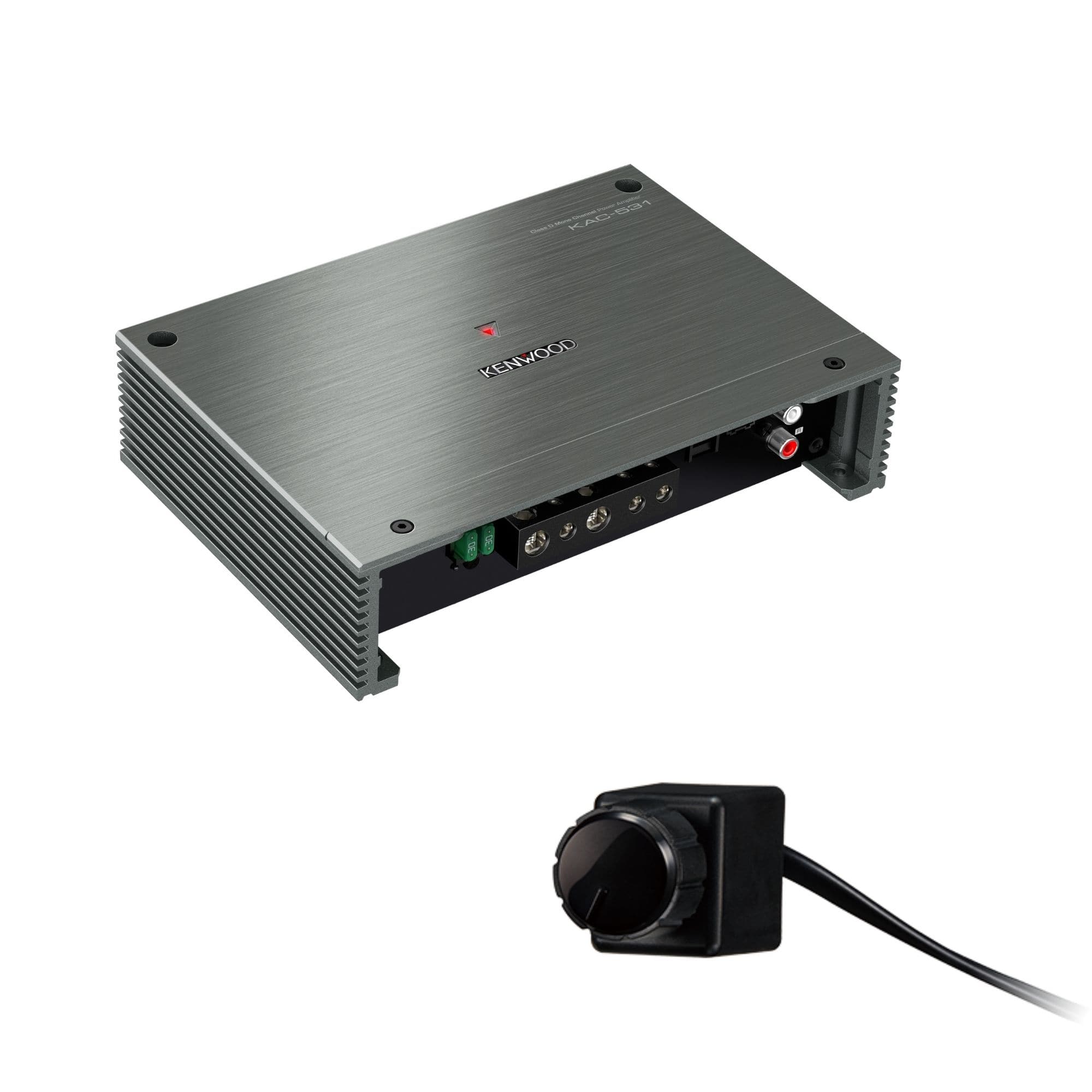 Kenwood - KAC-531 Class D Digital Mono Amplifier with Variable Low-Pass Crossover and Bass Knob - Silver product image