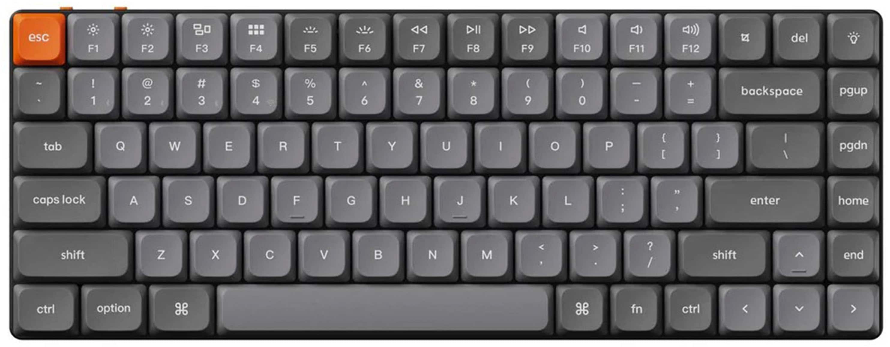 Keychron - K3 Max 75% Custom Wireless RGB Mechanical Keyboard with Programmable QMK/VIA Hot-Swappable Red Switch - Black pro…