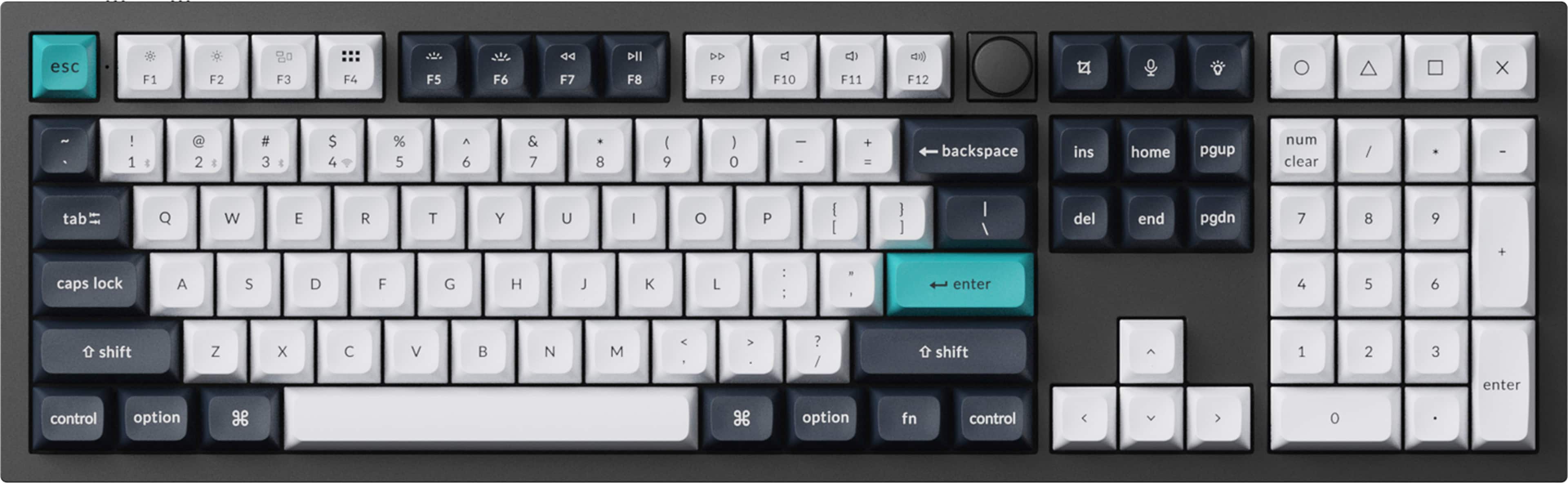 Keychron - Q6 Max 100% Custom Wireless RGB Mechanical Keyboard with Programmable QMK/VIA Hot-Swappable Banana Switch - Black…