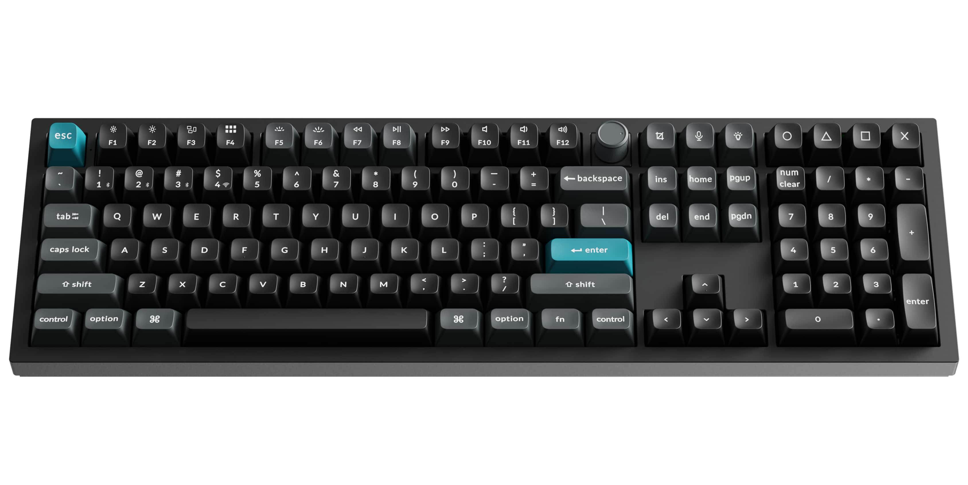 Keychron - Q6 Ultra 8k 100% Custom Brown Switch Mechanical Gaming Keyboard with Programmable ZMK Launcher Software - Black p…