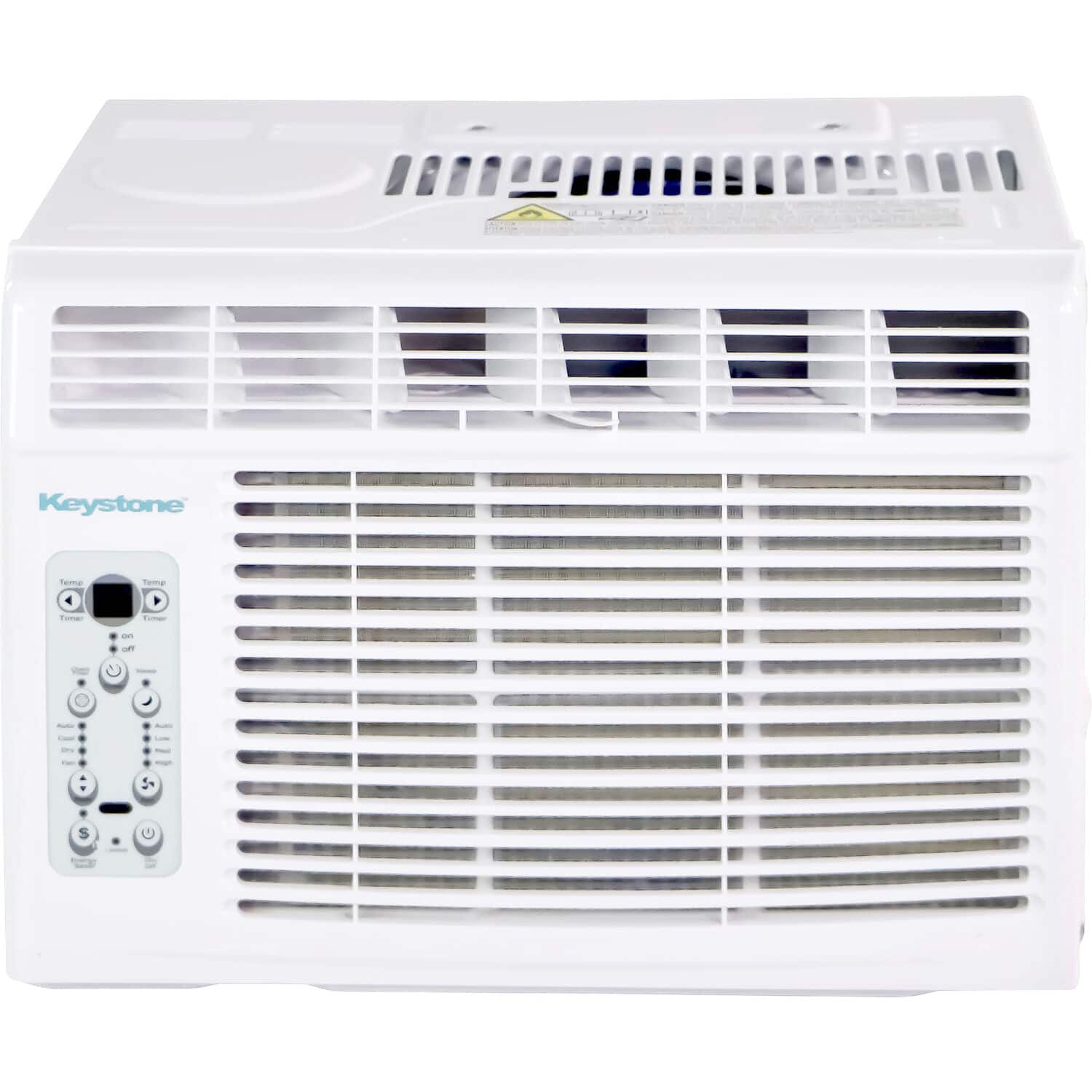 Keystone - 8,000 BTU 115V Window Air Conditioner with 3,500 BTU Supplemental Heat Function - White product image