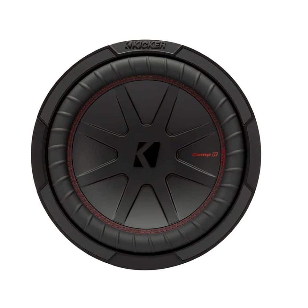 KICKER - 48CWR104 CompR 10" 4-Ohm Subwoofer - Black/Red product image