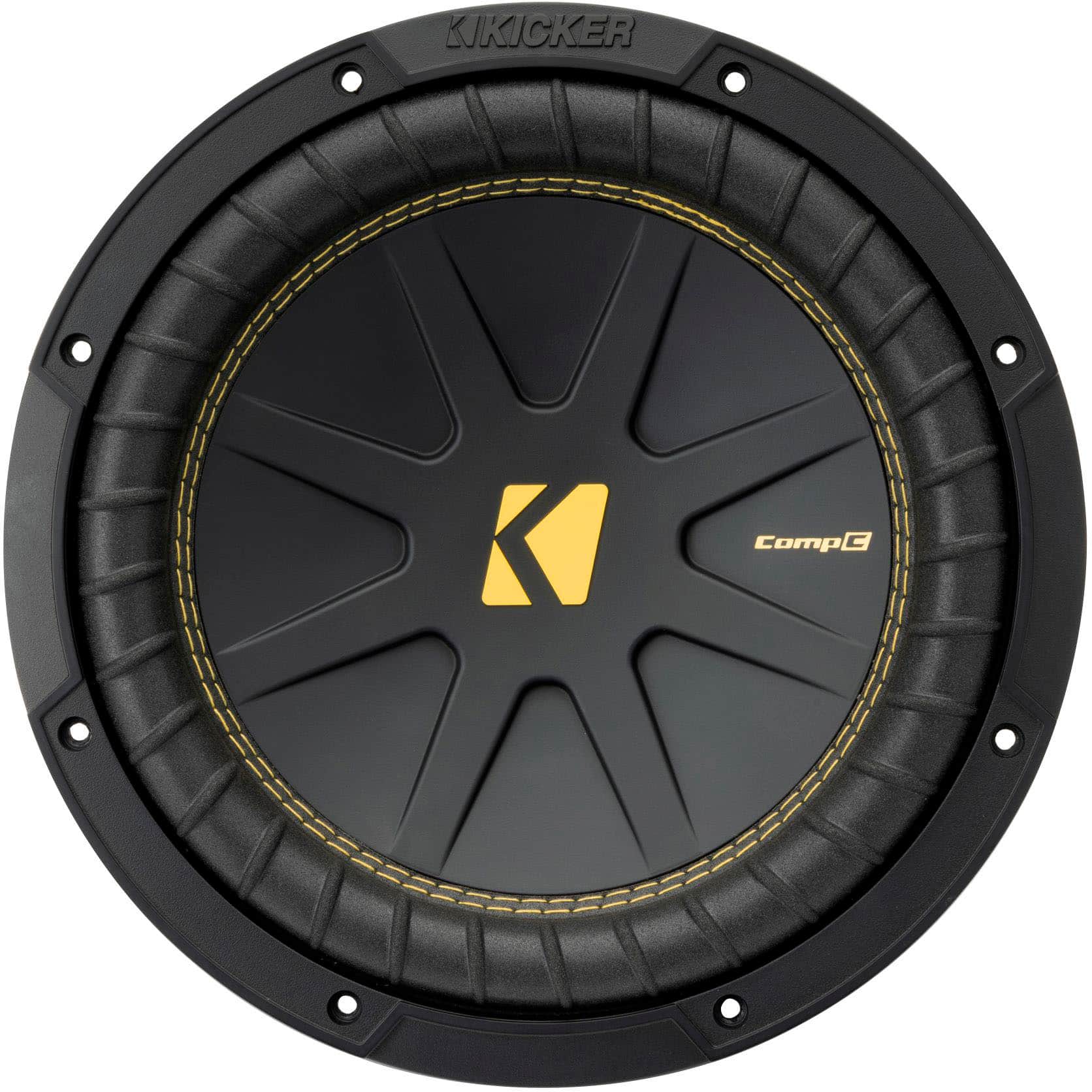 KICKER - CompC 10" Single-Voice-Coil 4-Ohm Subwoofer - Black product image