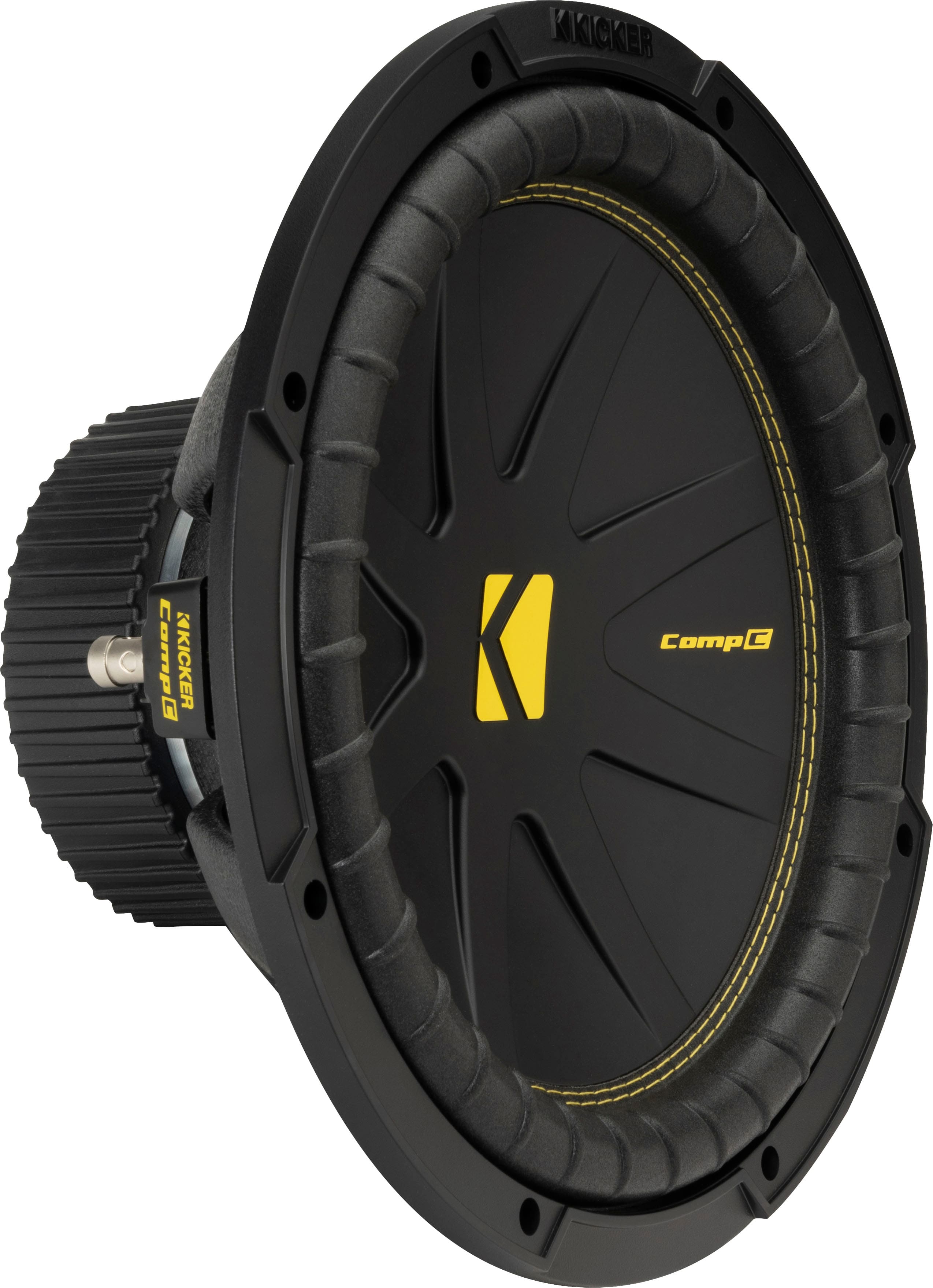 KICKER - CompC 12" Single-Voice-Coil 4-Ohm Subwoofer - Black product image