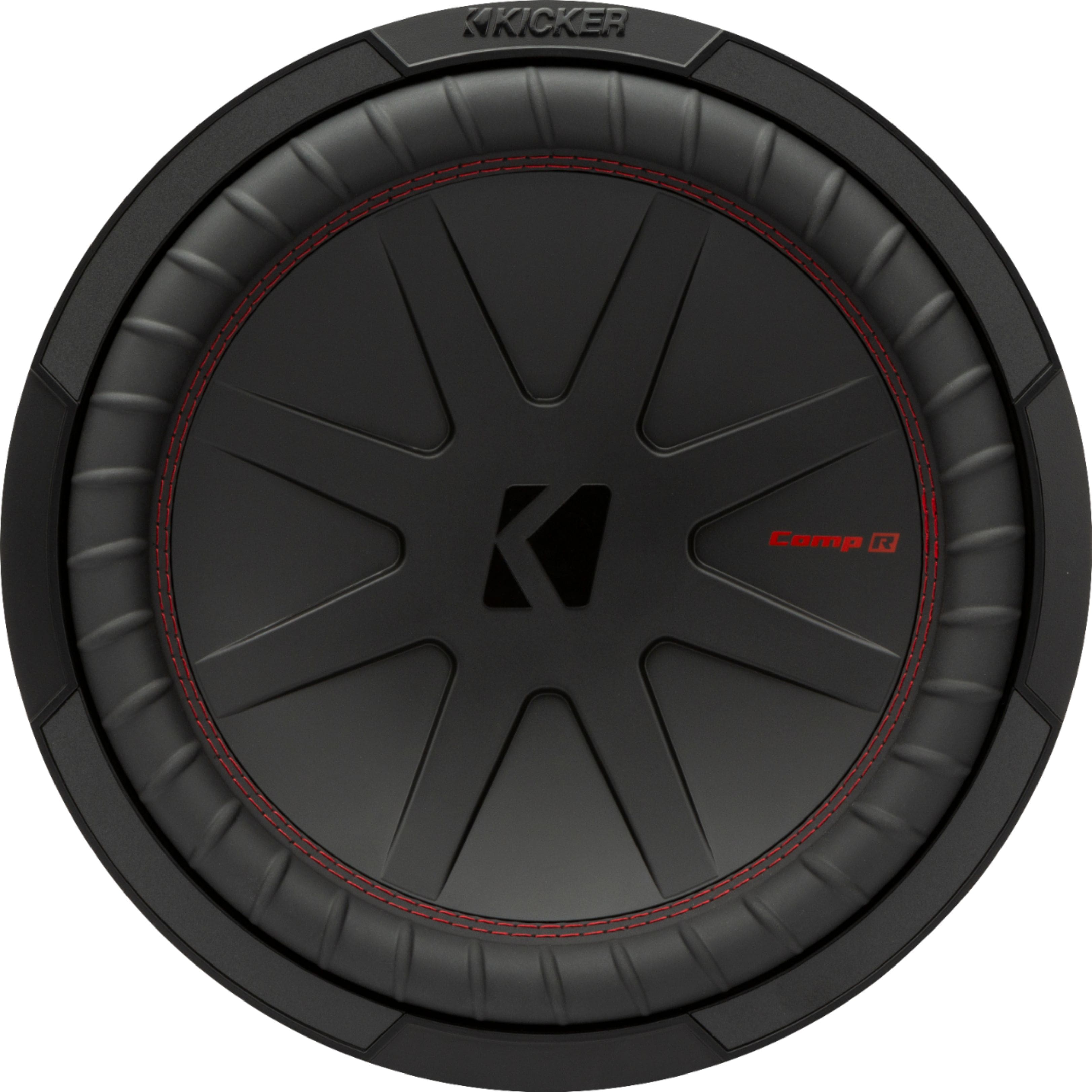 KICKER - CompR 12" Dual-Voice-Coil 2-Ohm Subwoofer - Black product image