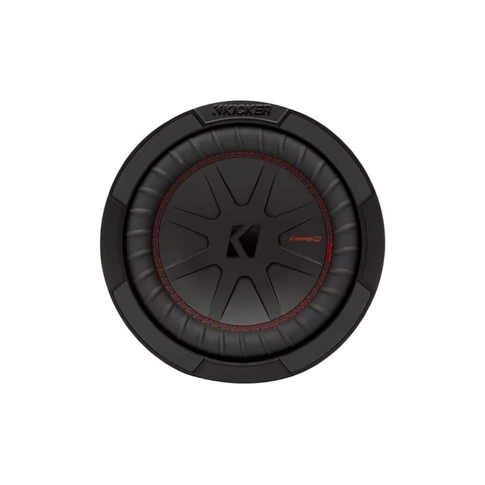 KICKER - CompR 8" Dual-Voice-Coil 4-Ohm Subwoofer - Black product image