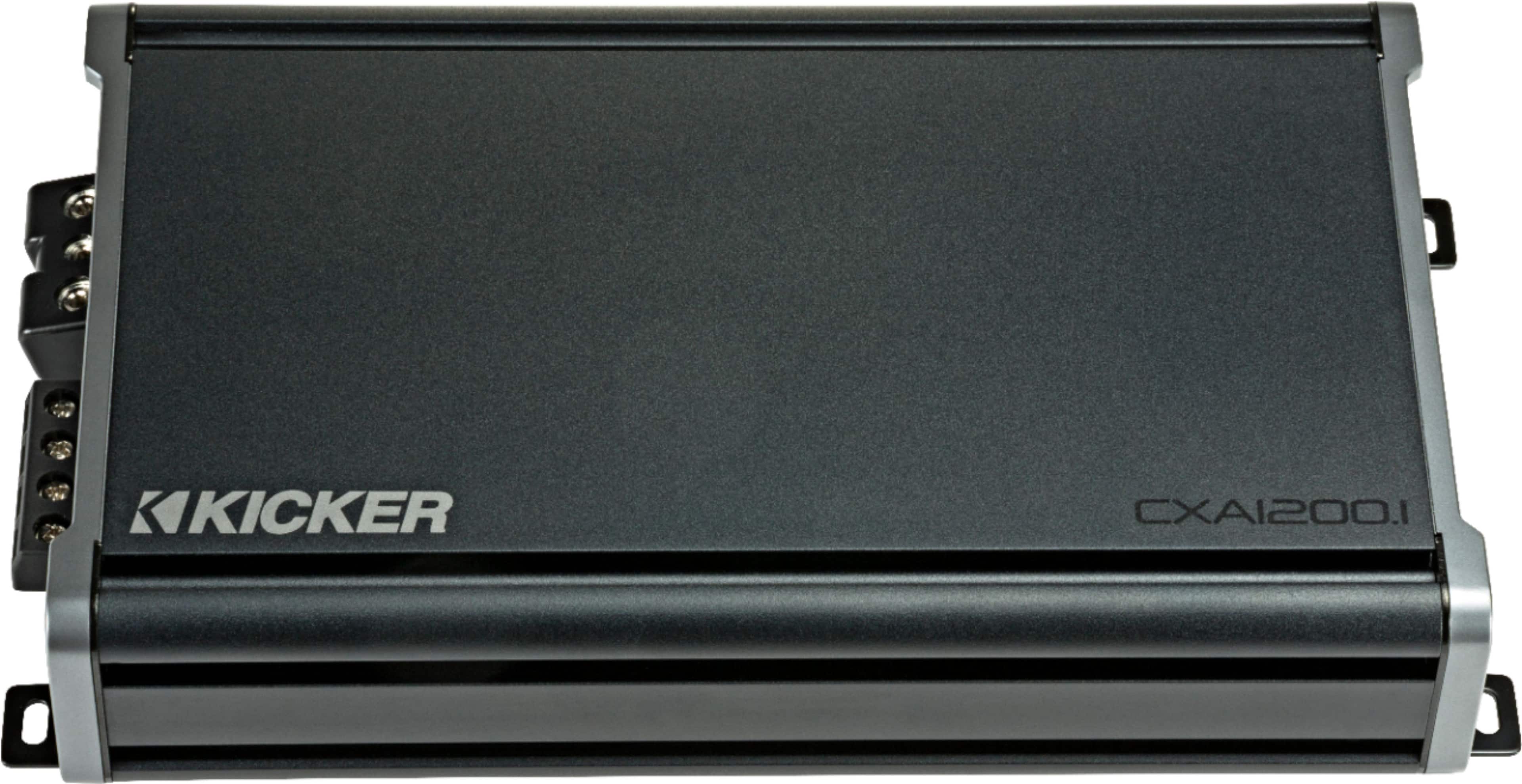 KICKER - CX 1200W Class D Digital Mono Amplifier with Variable Low-Pass Crossover - Black product image
