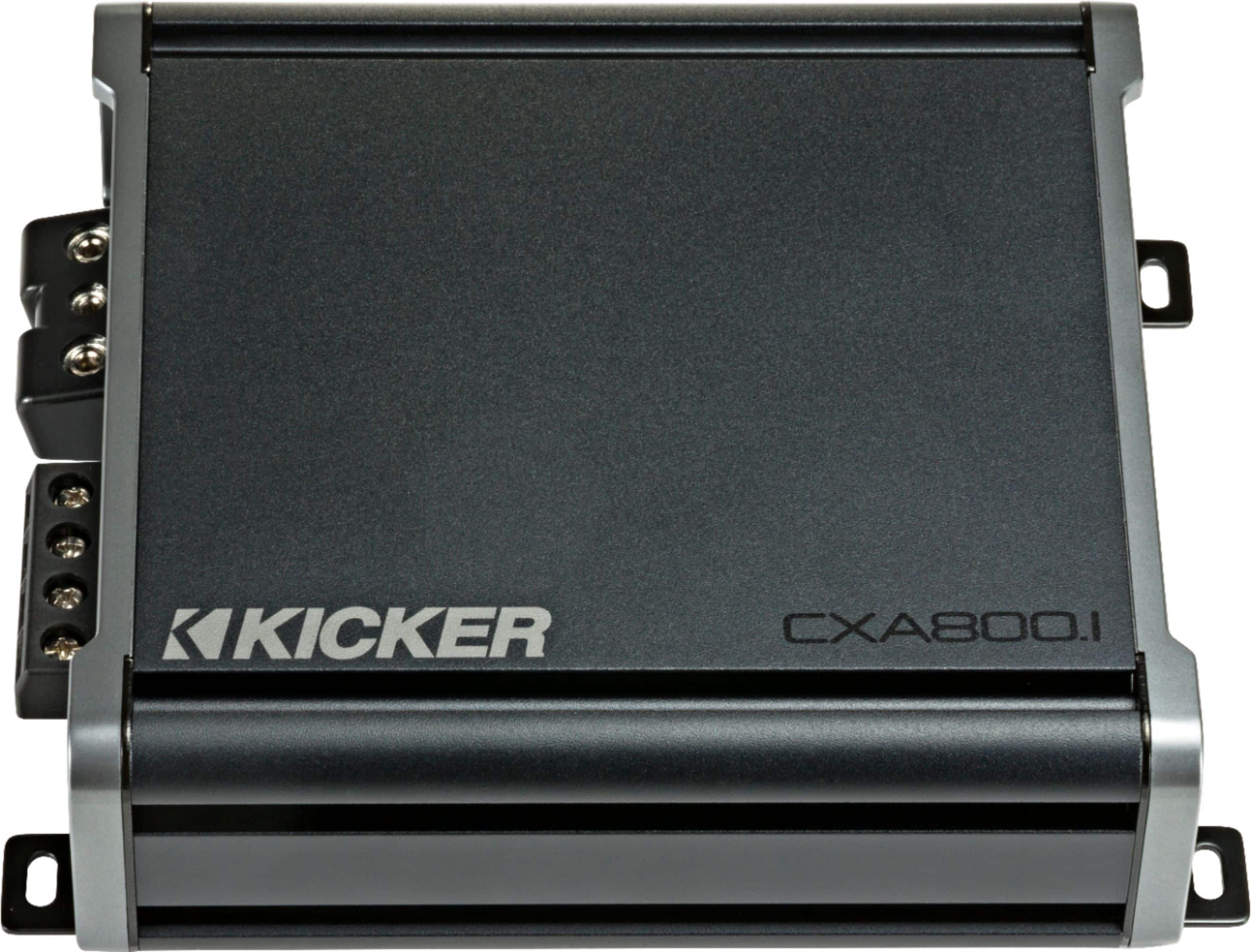 KICKER - CX 800W Class D Digital Mono Amplifier with Variable Low-Pass Crossover - Black product image
