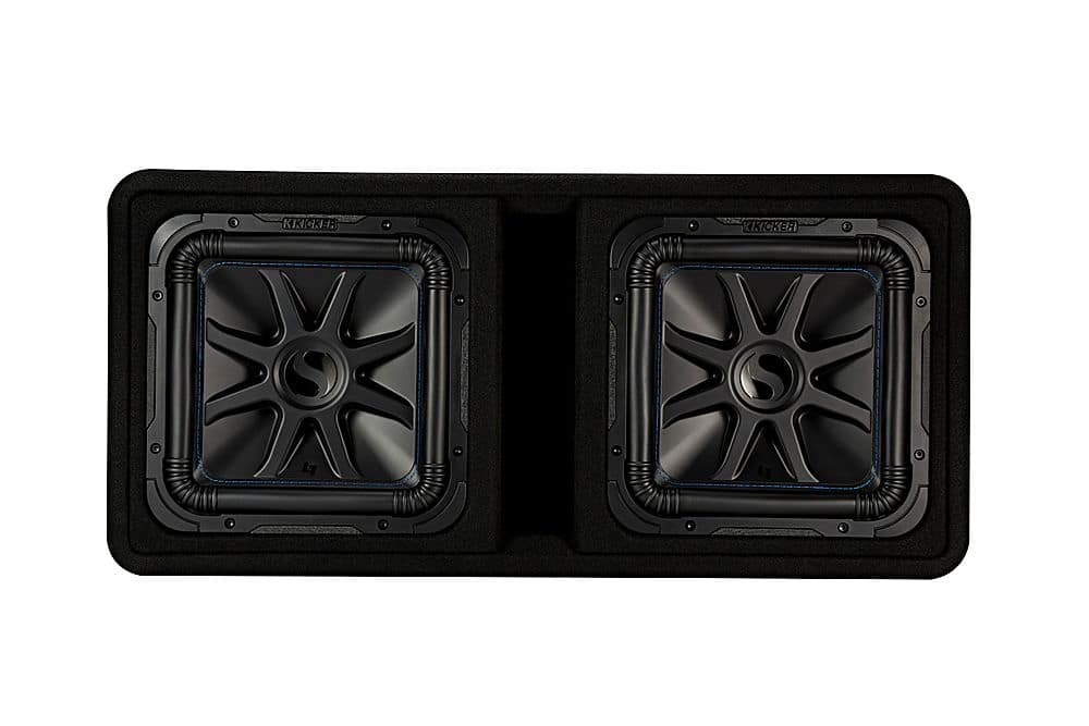KICKER - Dual 12" Single-Voice-Coil 2-ohm Loaded Subwoofer - Black product image
