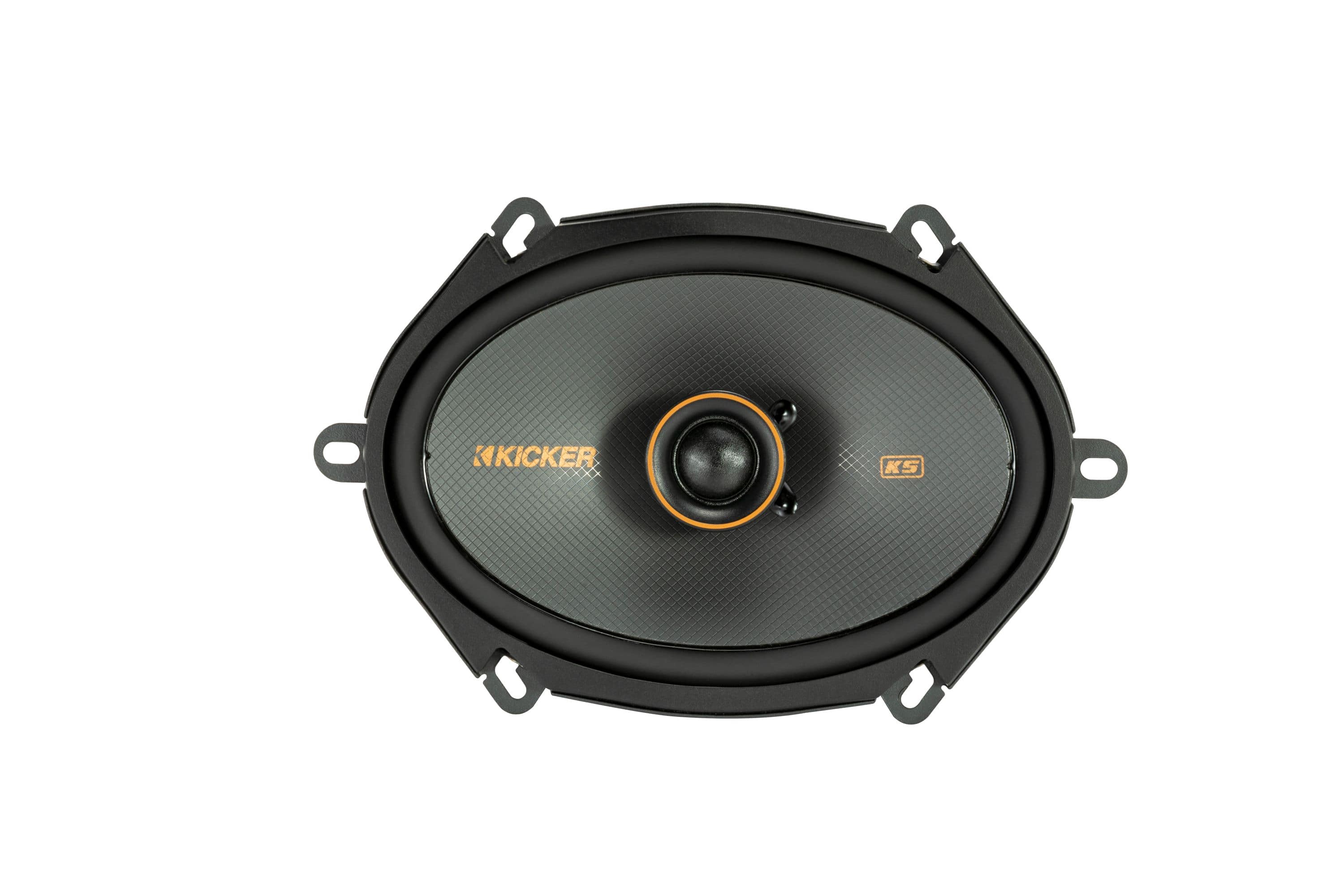 KICKER - KS Series 6" x 8" 2-Way Car Speakers with Polypropylene Cones (Pair) - Black product image