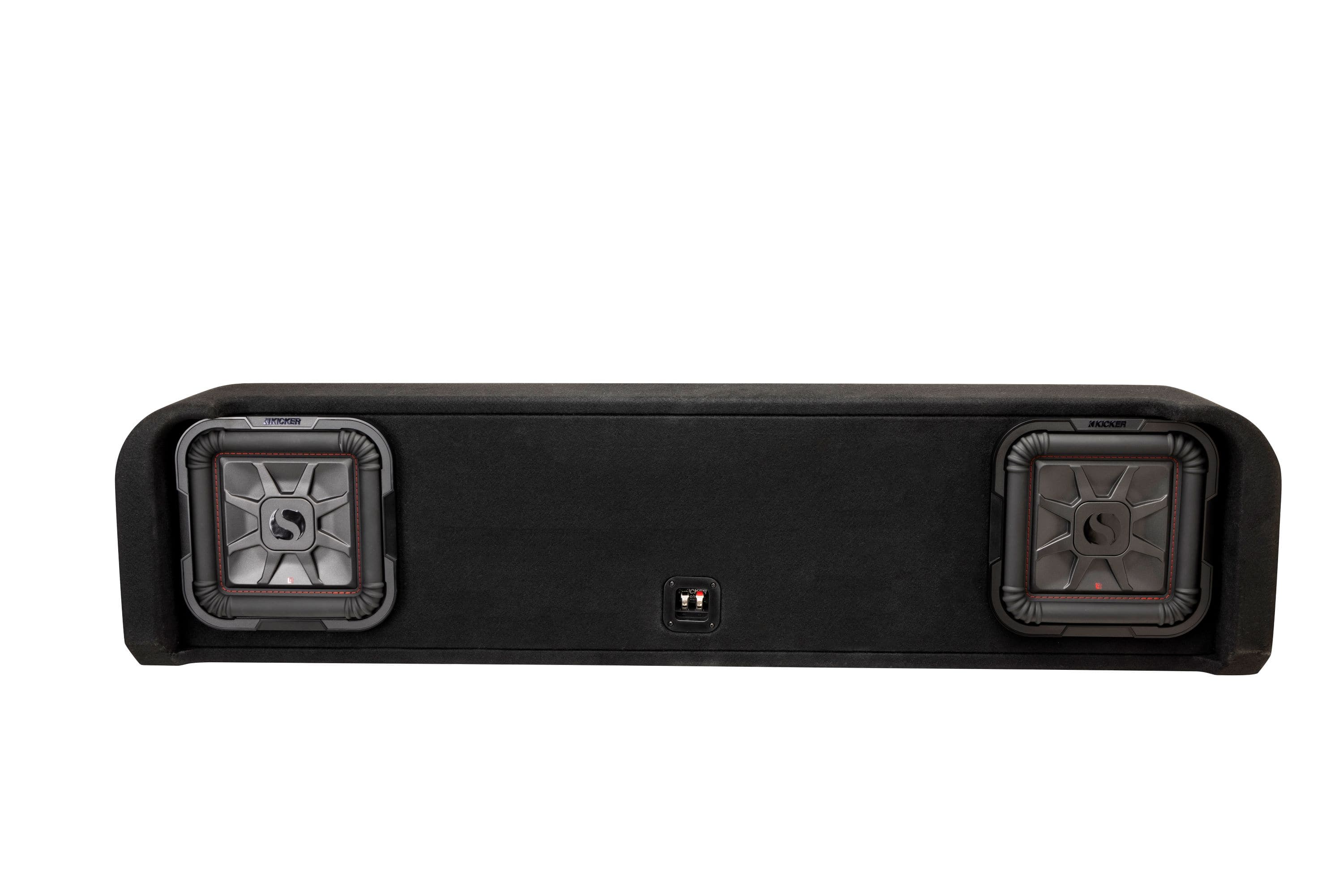 KICKER - L7T Dual 10" 2-Ohms Enclosure Subwoofer for Ford F-150 Crew Cab 2009-newer and Ford SuperDuty Crew Cab 2017--newer…