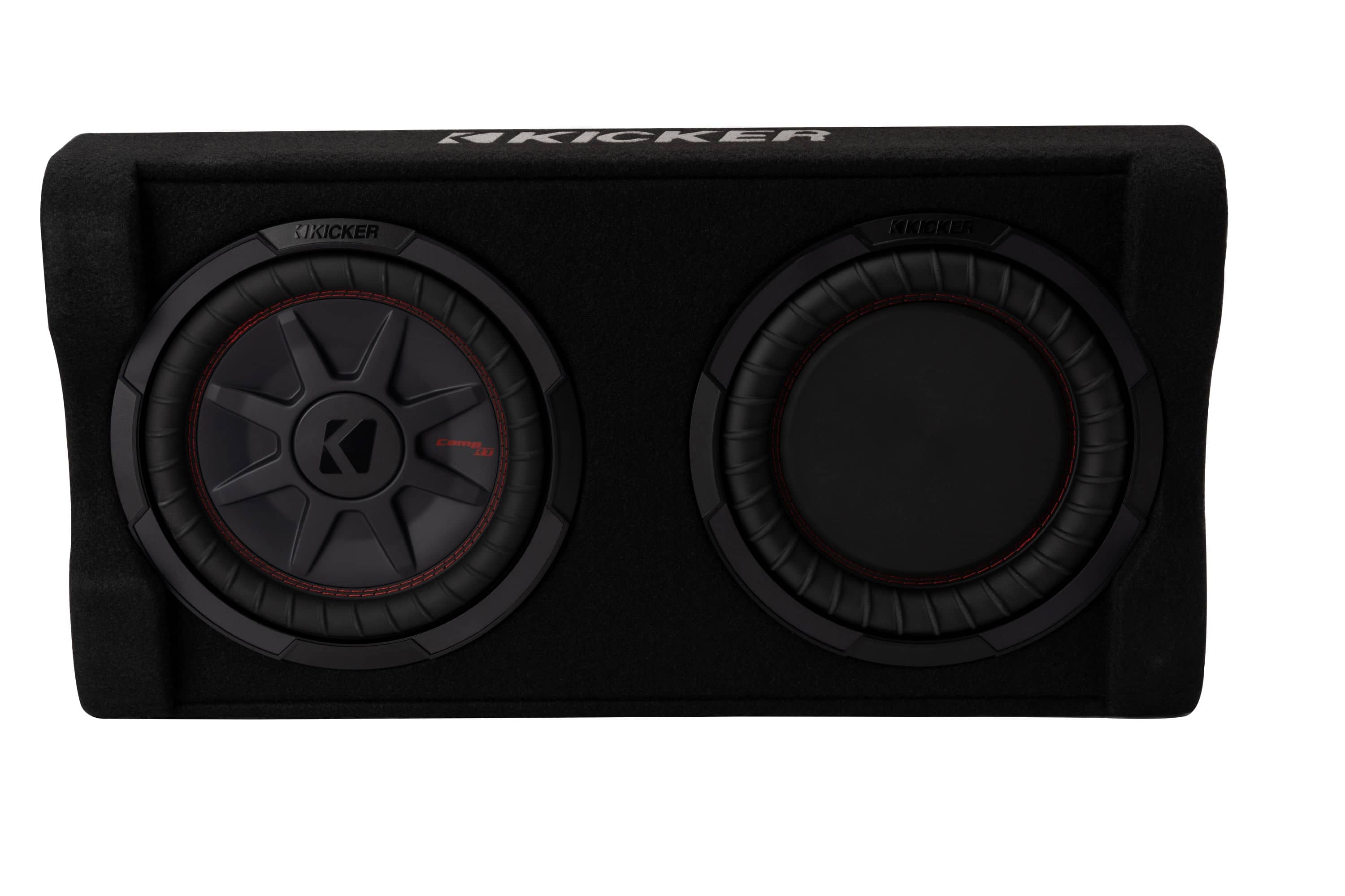 KICKER - PTRTP Powered Down-Firing 10" Dual-Voice-Coil-Ohm Loaded Subwoofer Enclosure - Black product image
