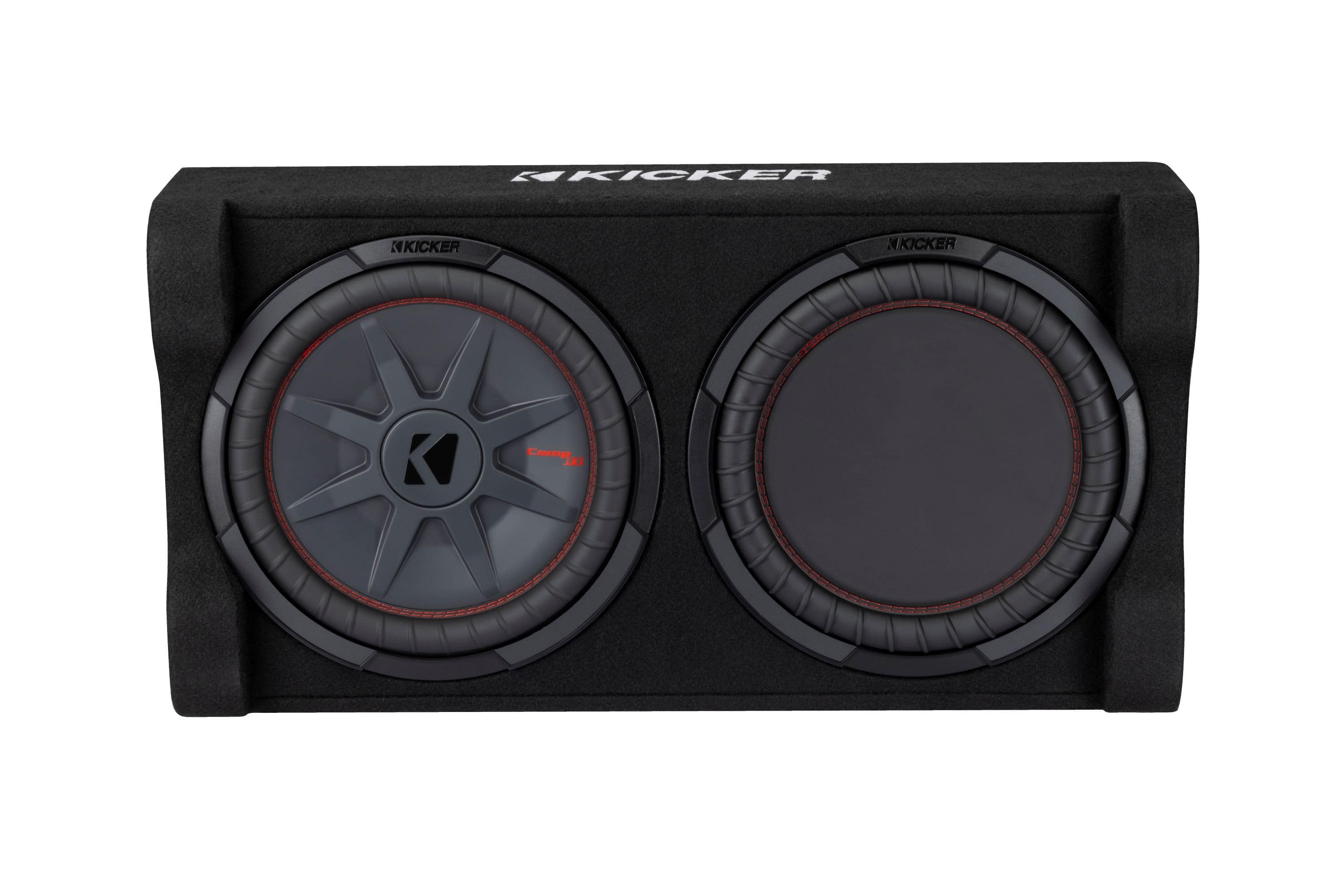 KICKER - PTRTP Powered Down-Firing 12" Dual-Voice-Coil-Ohm Loaded Subwoofer Enclosure - Black product image