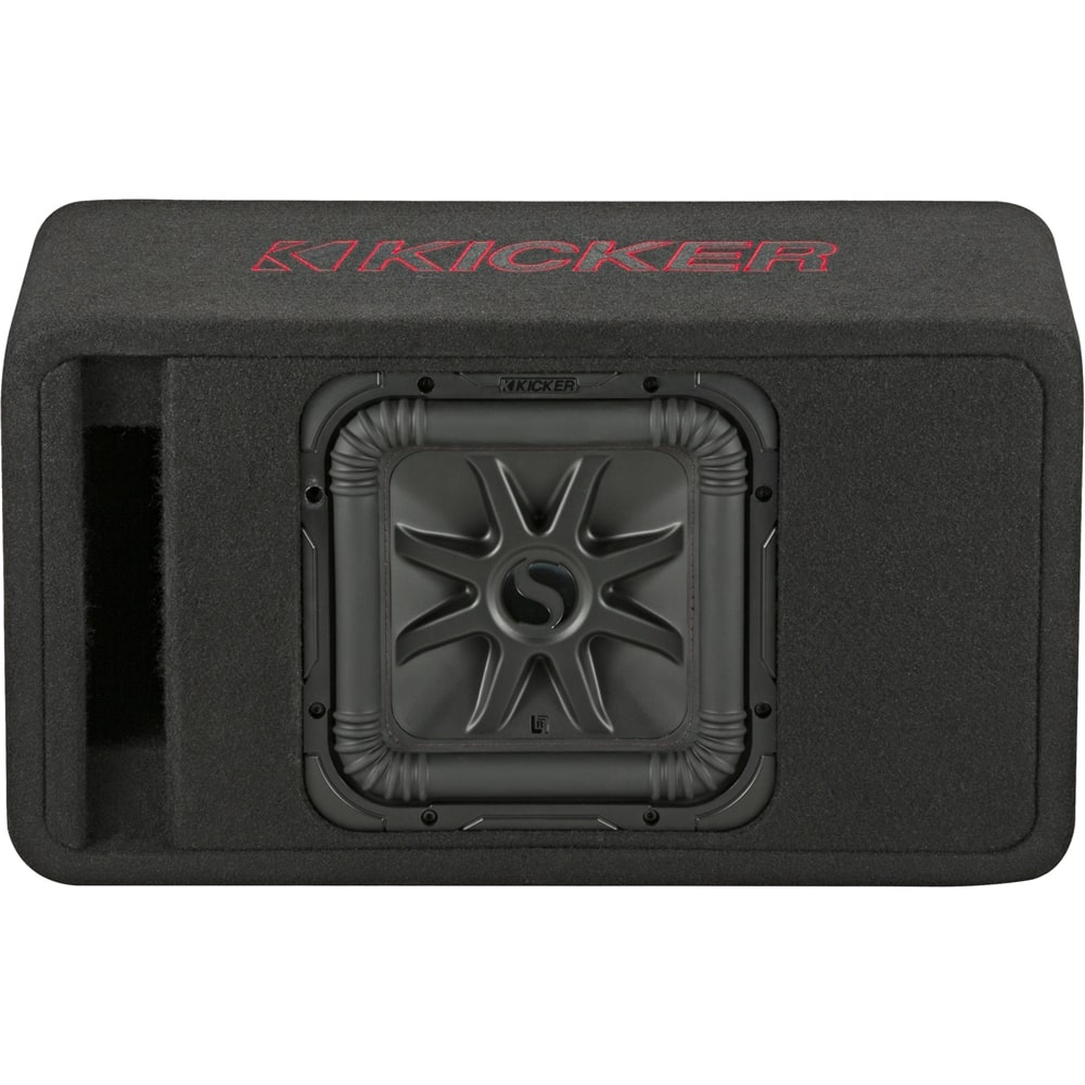 KICKER - Solo-Baric L7R 10" Single-Voice-Coil 2-Ohm Loaded Subwoofer Enclosure - Black product image