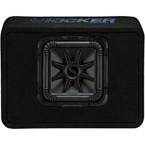 KICKER - Solo-Baric L7S 10" Single-Voice-Coil 2-Ohm Loaded Subwoofer Enclosure - Black product image