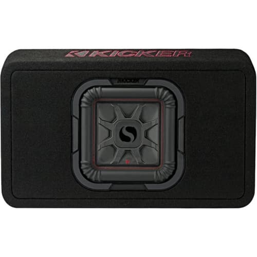 KICKER - Solo-Baric L7T 8" Single-Voice-Coil 2-Ohm Loaded Subwoofer Enclosure - Black product image