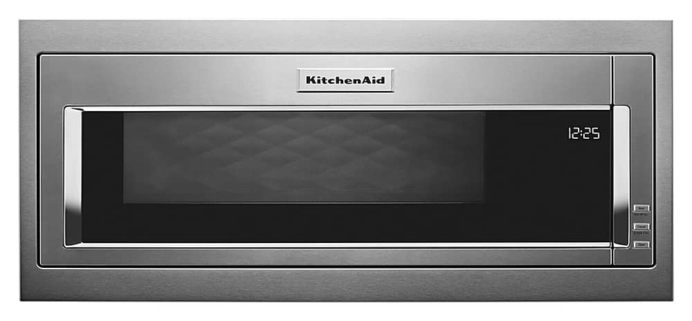 KitchenAid - 1.1 Cu. Ft. Built-In Low Profile Microwave with Slim Trim Kit - Stainless Steel product image