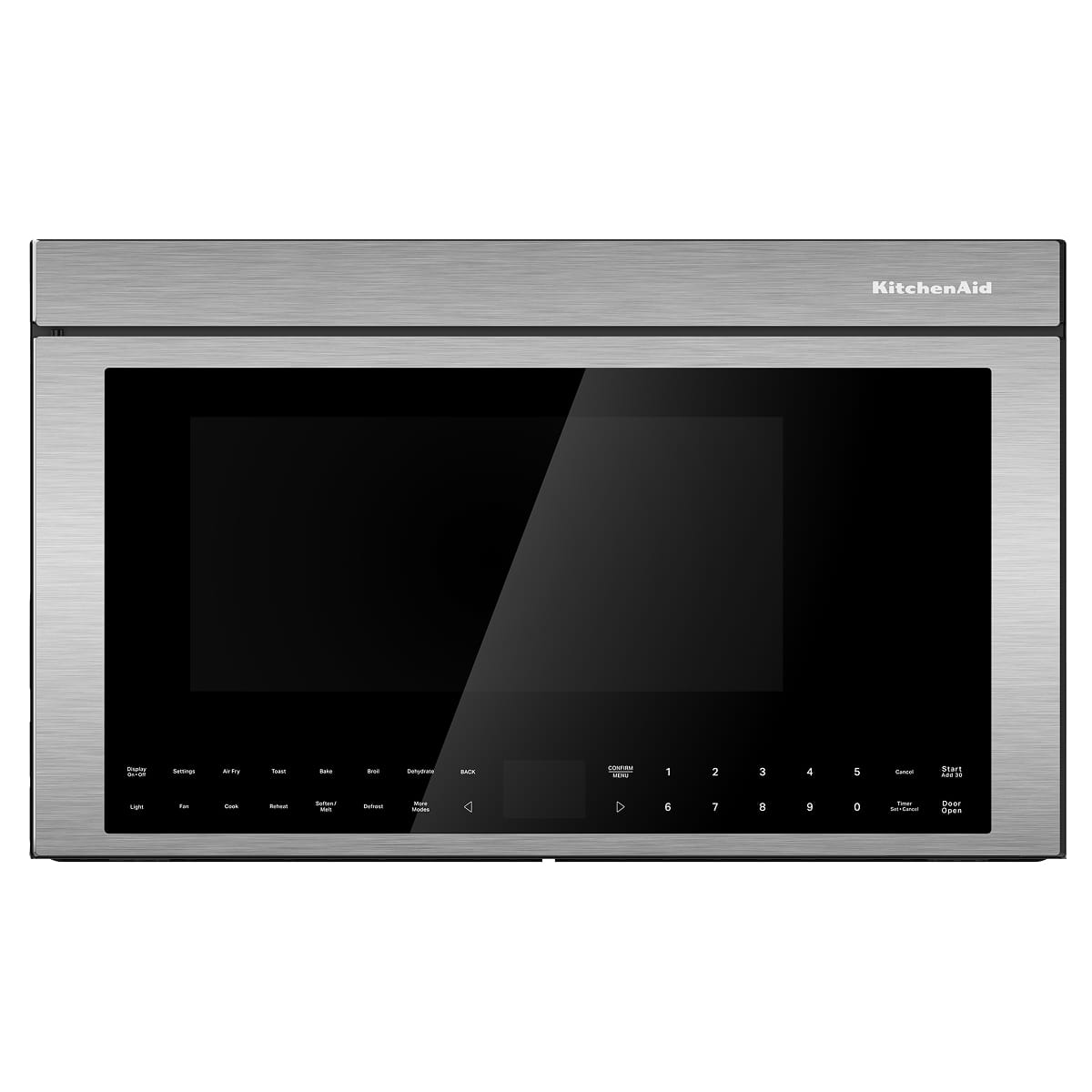 KitchenAid - 1.1 Cu. Ft. Convection Flush Built-In Over-the-Range Microwave with Air Fry Mode - Stainless Steel product image