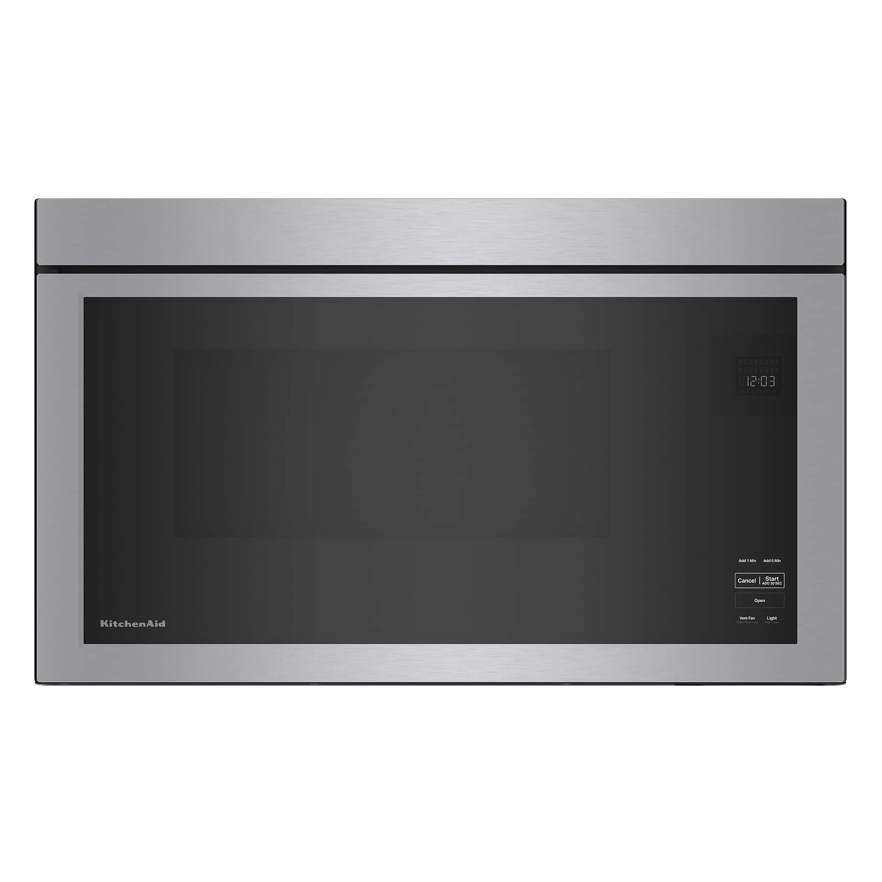 KitchenAid - 1.1 Cu. Ft. Over-the-Range Microwave with Flush Built-in Design and PrintShield Finish - Stainless Steel produc…
