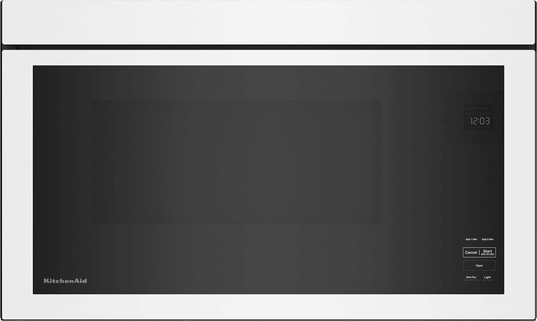 KitchenAid - 1.1 Cu. Ft. Over-the-Range Microwave with Flush Built-in Design - White product image