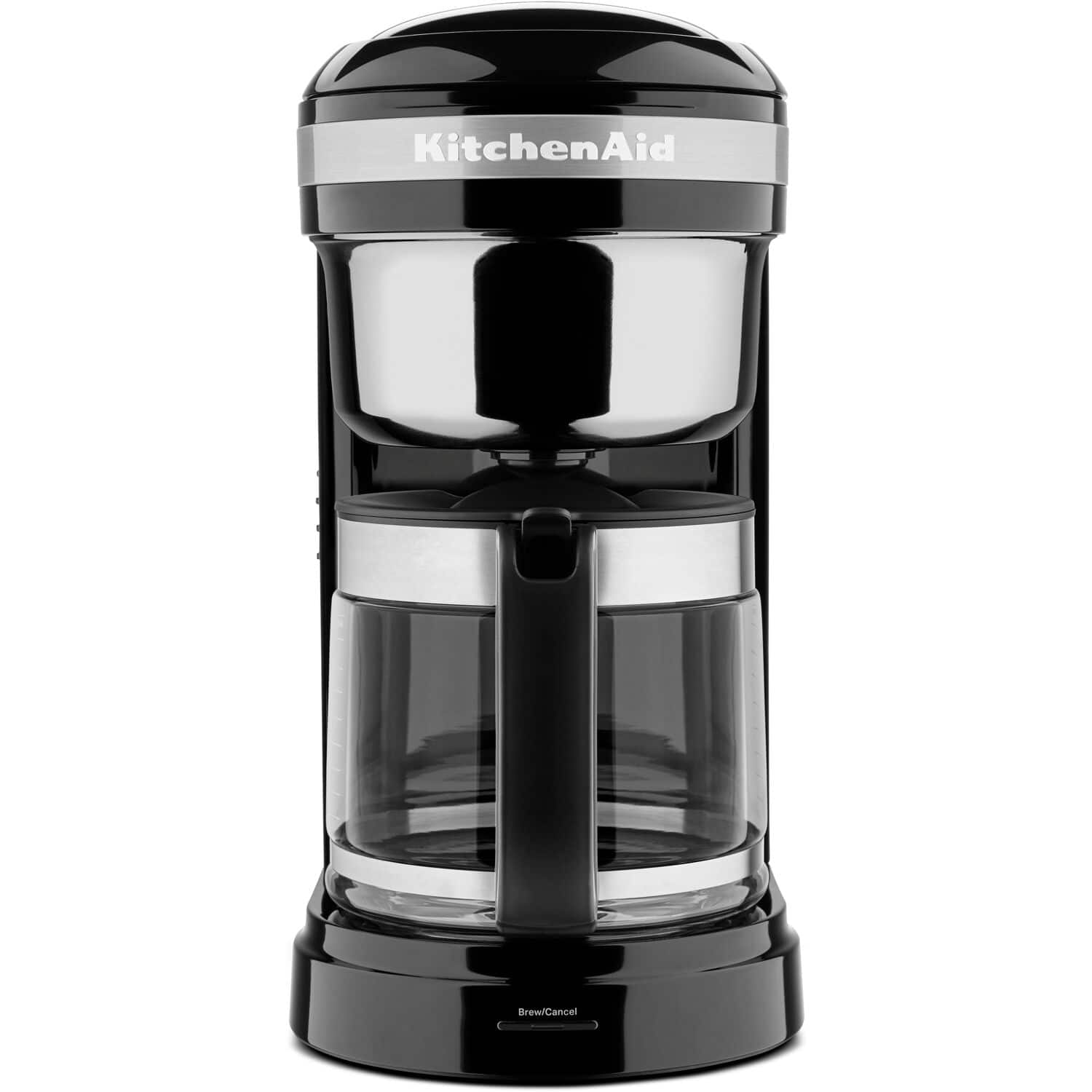 KitchenAid - 12-Cup Drip Coffee Maker with Spiral Showerhead and Programmable Warming Plate - Matte Charcoal Gray product im…