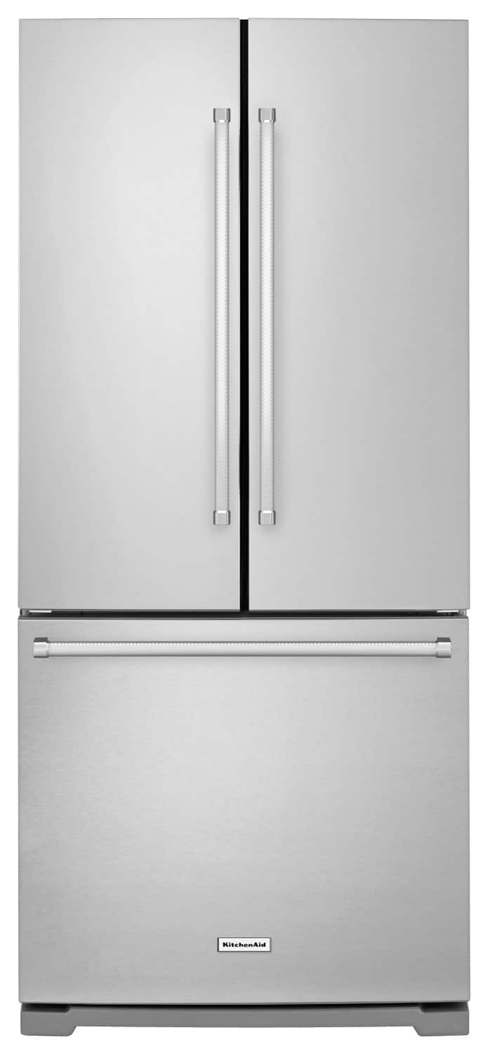 KitchenAid - 19.7 Cu. Ft. French Door Refrigerator - Stainless Steel product image