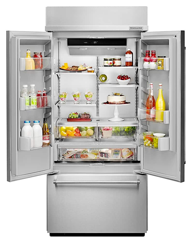 KitchenAid - 20.8 Cu. Ft. French Door Refrigerator with Preserva Food Care System - Stainless Steel product image