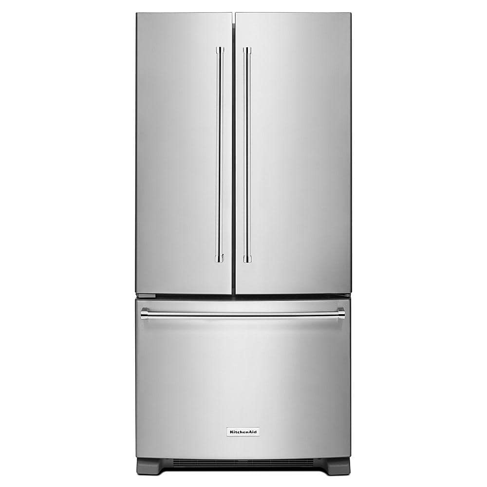 KitchenAid - 22 Cu. Ft. French Door Refrigerator with Interior Water Dispenser - Stainless Steel product image