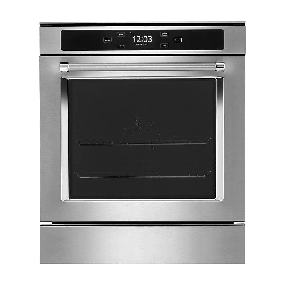 KitchenAid - 24" Built-In Electric Convection Single Wall Oven with WiFi - Stainless Steel product image