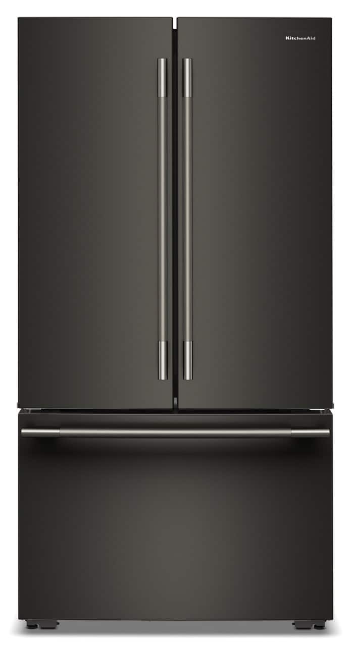 KitchenAid - 24 Cu. Ft. French Door Counter-Depth Refrigerator with Internal Water Dispenser - Black Ore product image