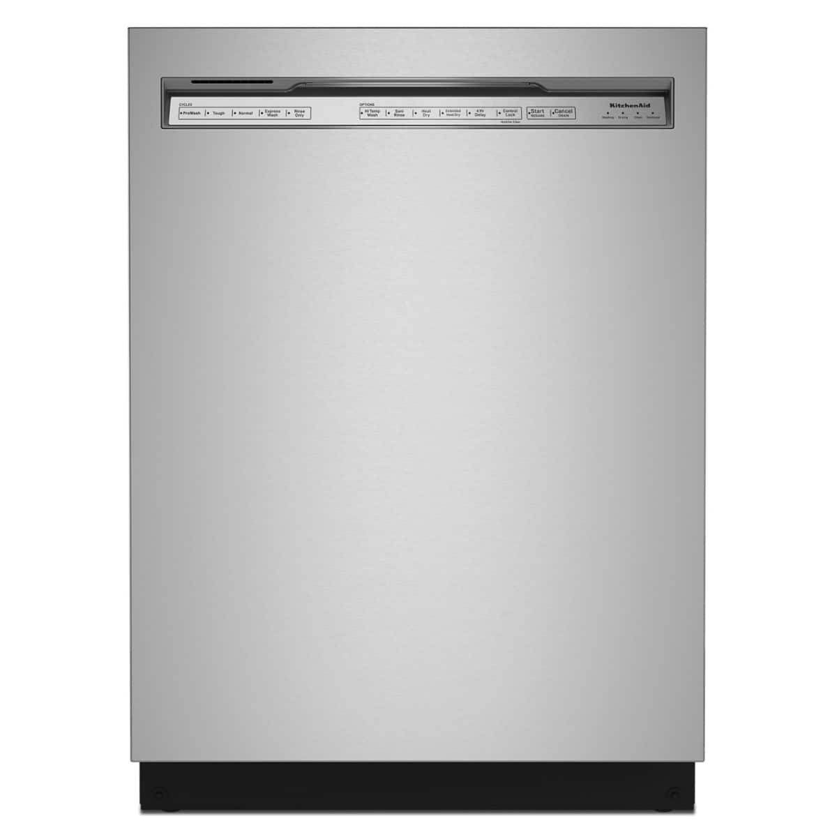 KitchenAid - 24" Front Control Built-In Stainless Steel Tub Dishwasher with 3rd Rack, 50+ Total Wash Jets, 44 dBA - Stainles…