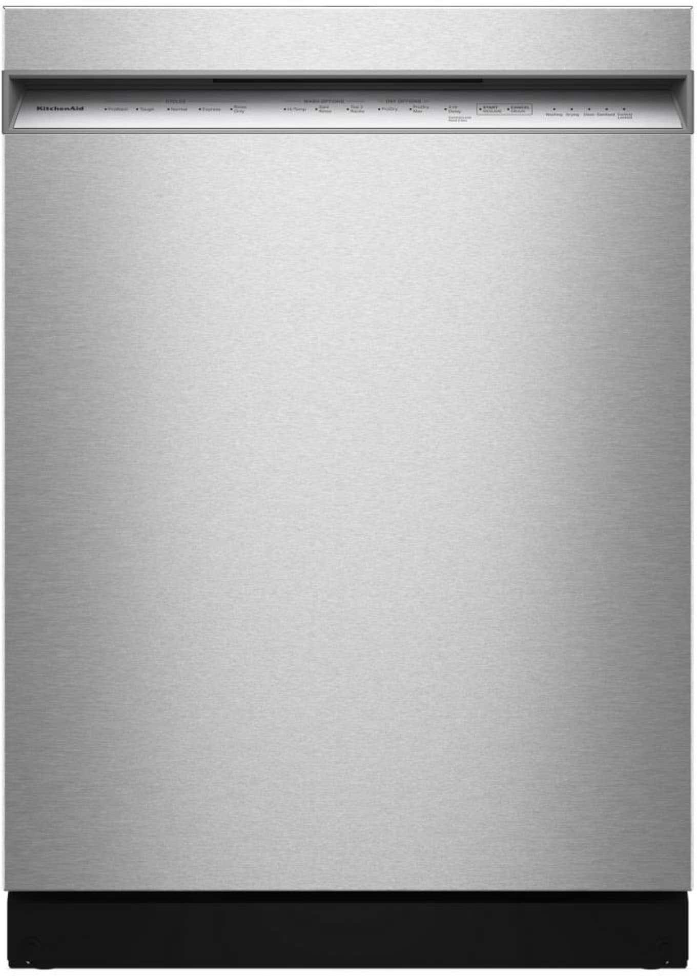 KitchenAid - 24" Front Control Built-In Stainless Steel Tub Dishwasher with Third Rack, ProDry System and 44 dBA - Stainless…