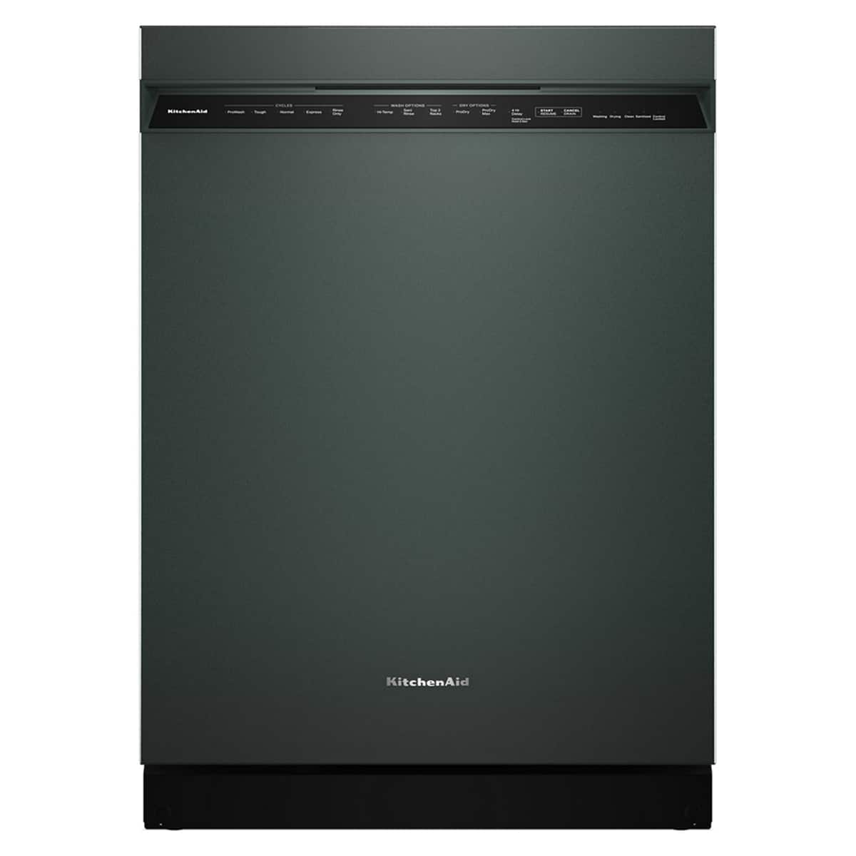KitchenAid - 24" Front Control Built-In Stainless Steel Tub Dishwasher with Third Level Jet Rack and 41 dBA - Black Ore prod…