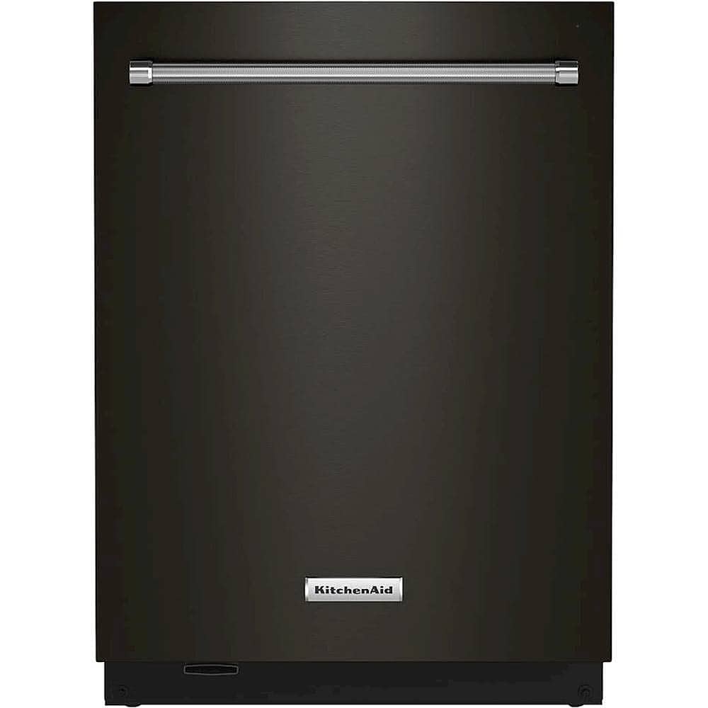 KitchenAid - 24" Top Control Built-In Stainless Steel Tub Dishwasher with 3rd Rack, 360 Max Jets, 44 dBA - Black Stainless S…